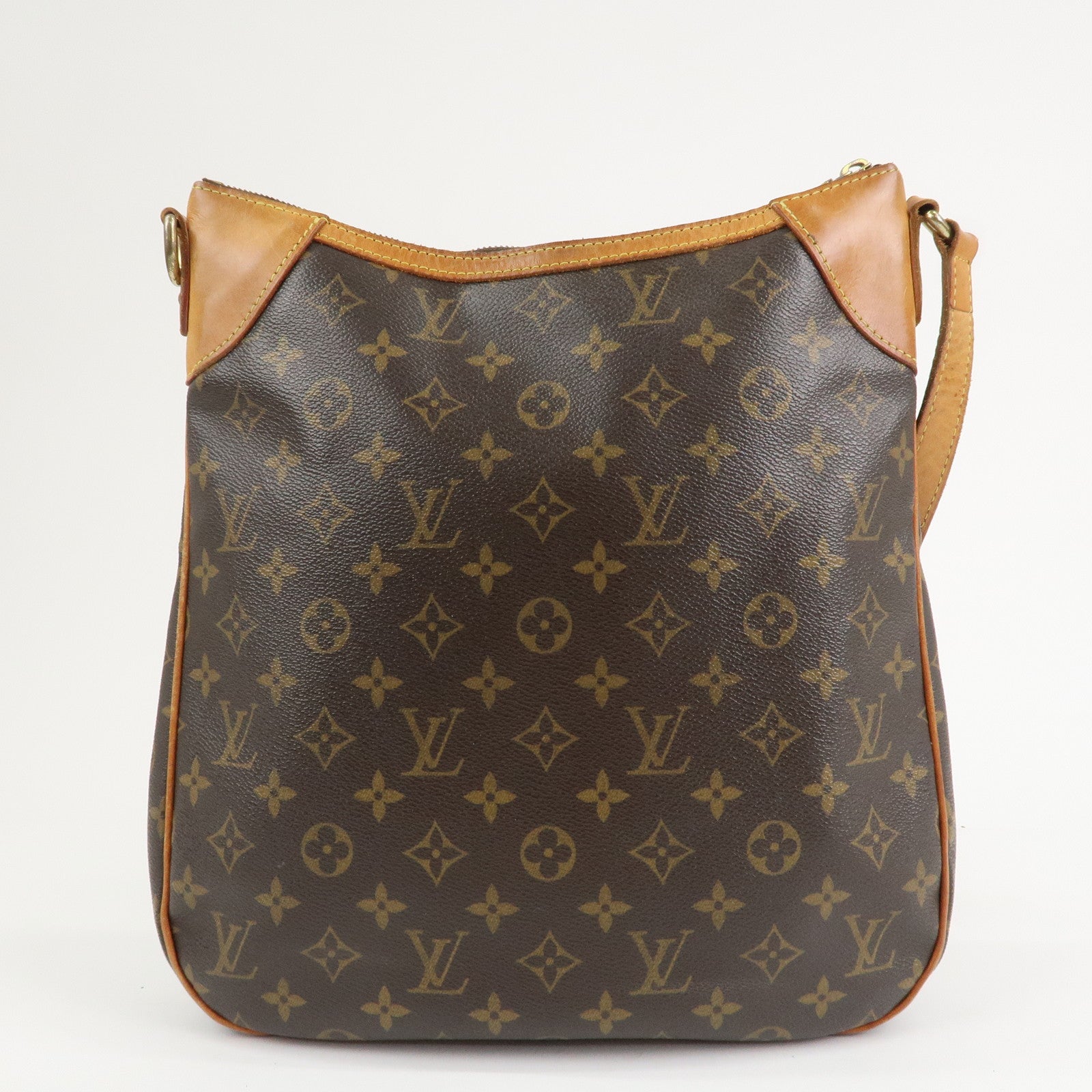 Louis Vuitton Monogram Odeon MM Shoulder Bag Brown M56389