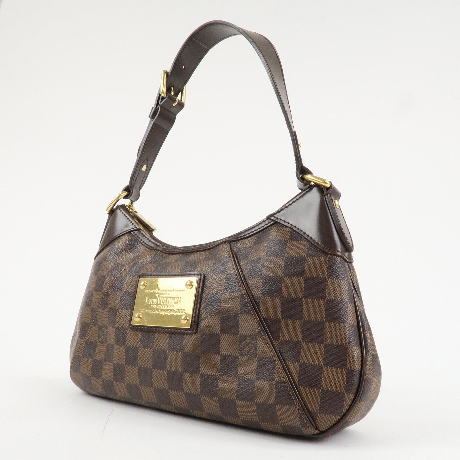 Louis Vuitton Damier Thames PM Shoulder Bag Hand Bag N48180 Used