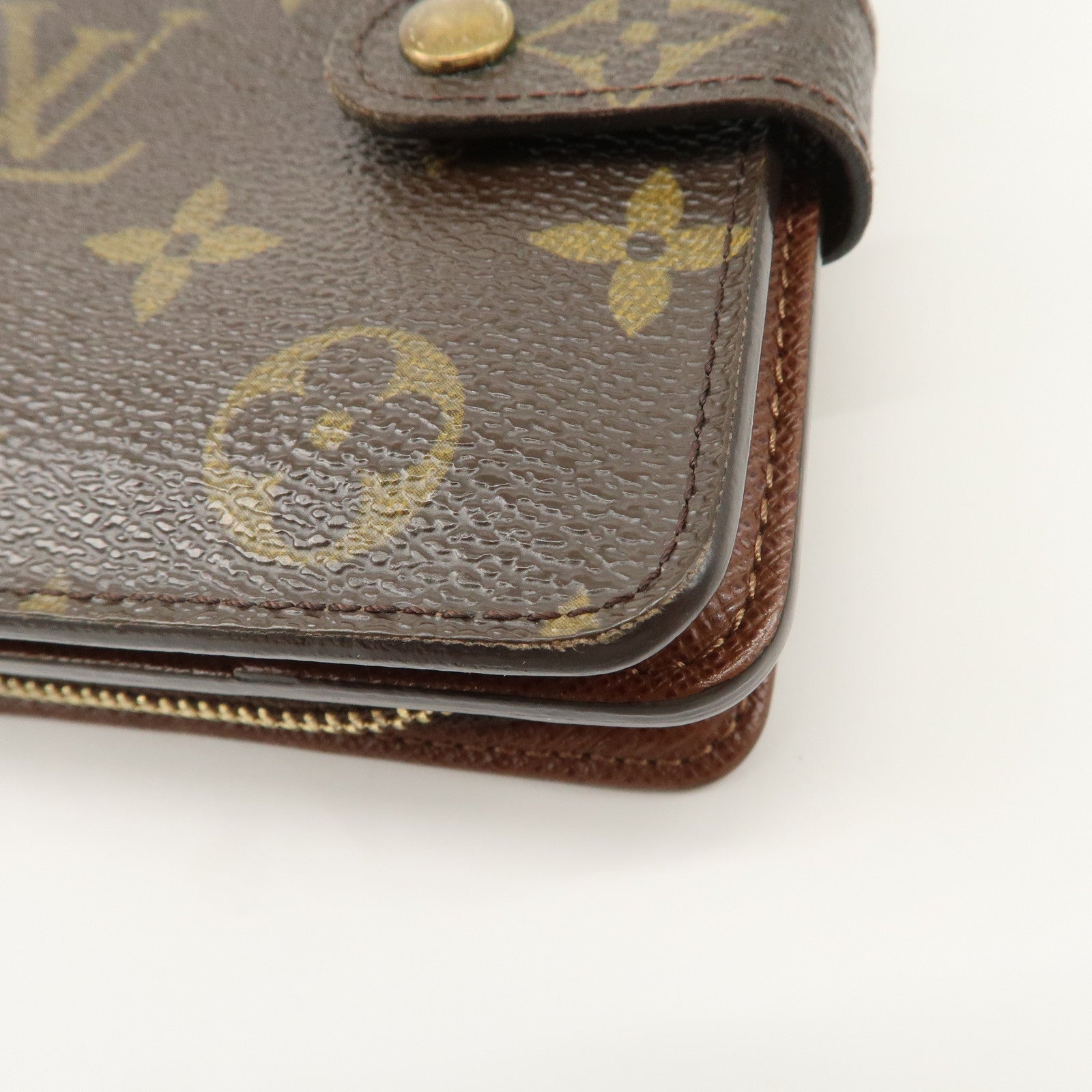 Louis Vuitton Louis Monogram Compact Small Zippy Wallet M61667 Used