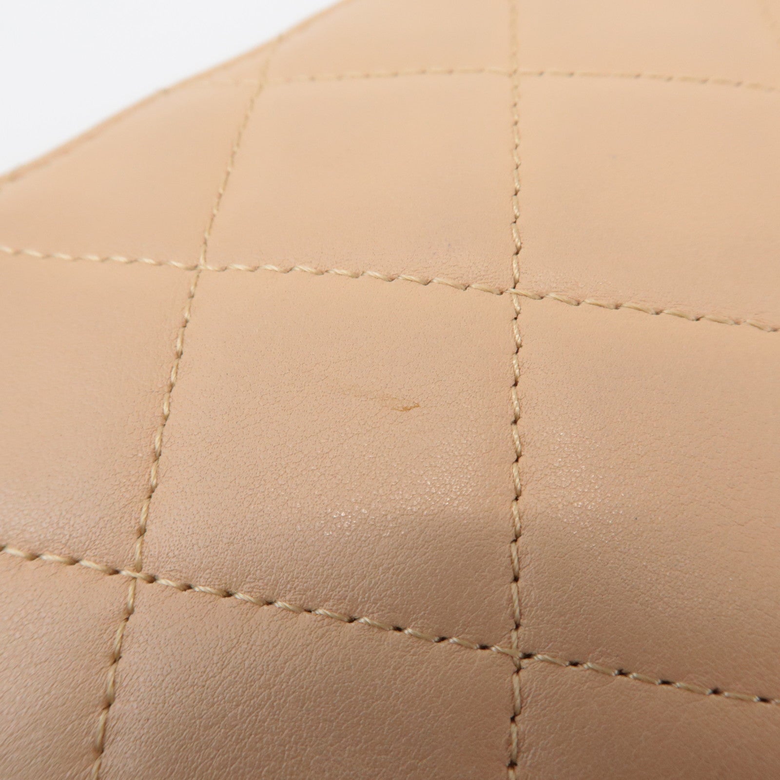 CHANEL Cambon Line Coco Mark Lambskin Cosmetic Pouch