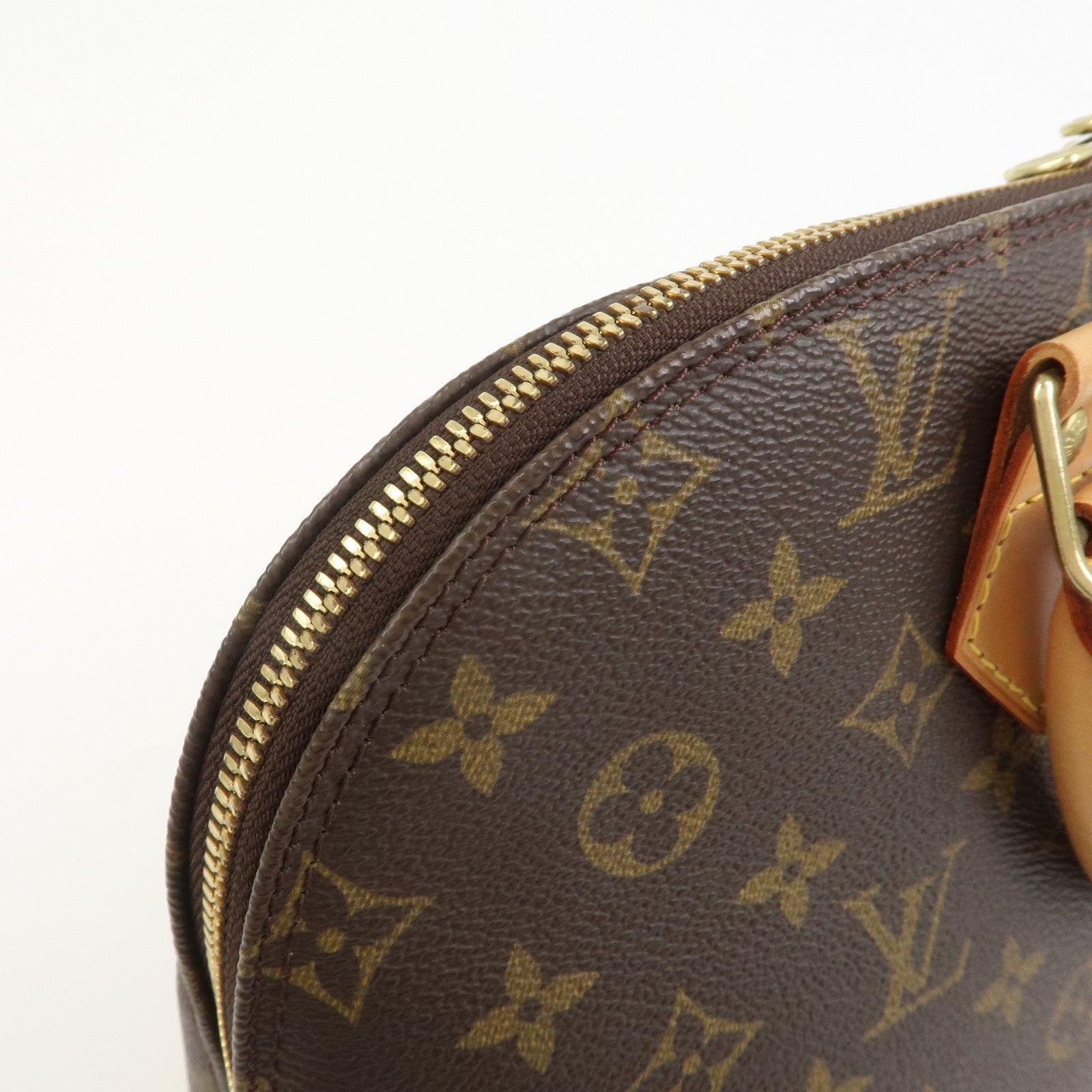 Louis Vuitton Monogram Alma Hand Bag Brown M51130