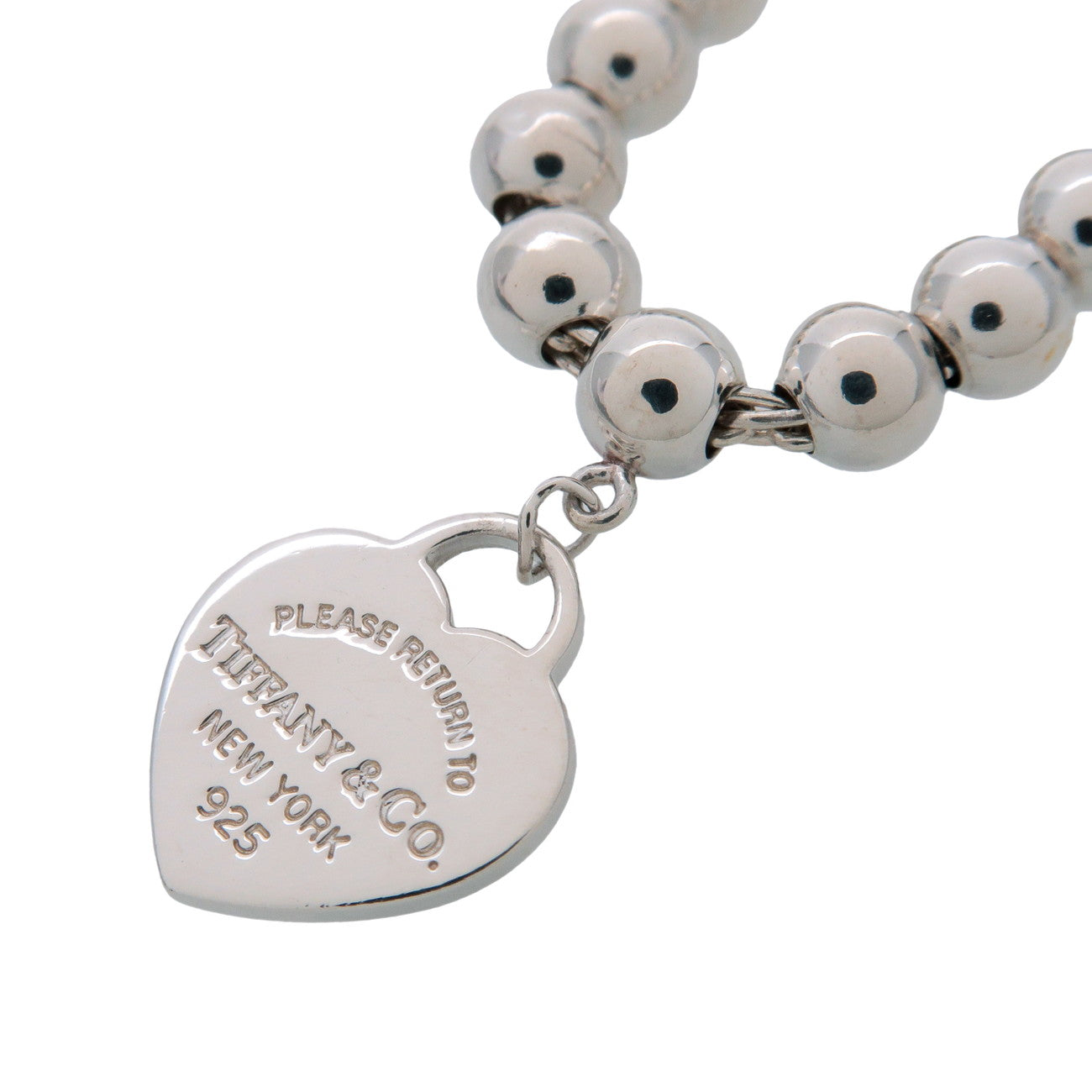 Tiffany & Co Return to Tiffany Mini Heart Tag Beads Bracelet SV925