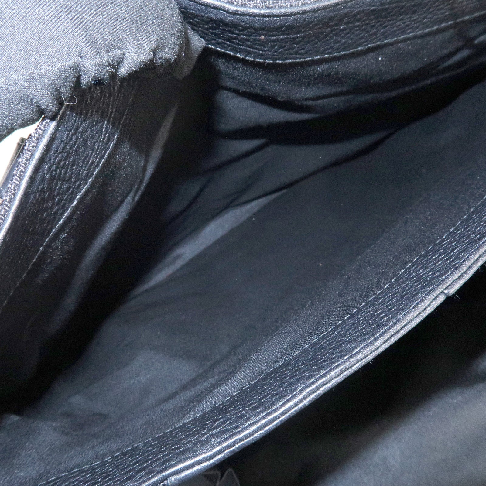 BVLGARI Logo Mania Canvas Leather Tote Bag Black Gold Hardware Used