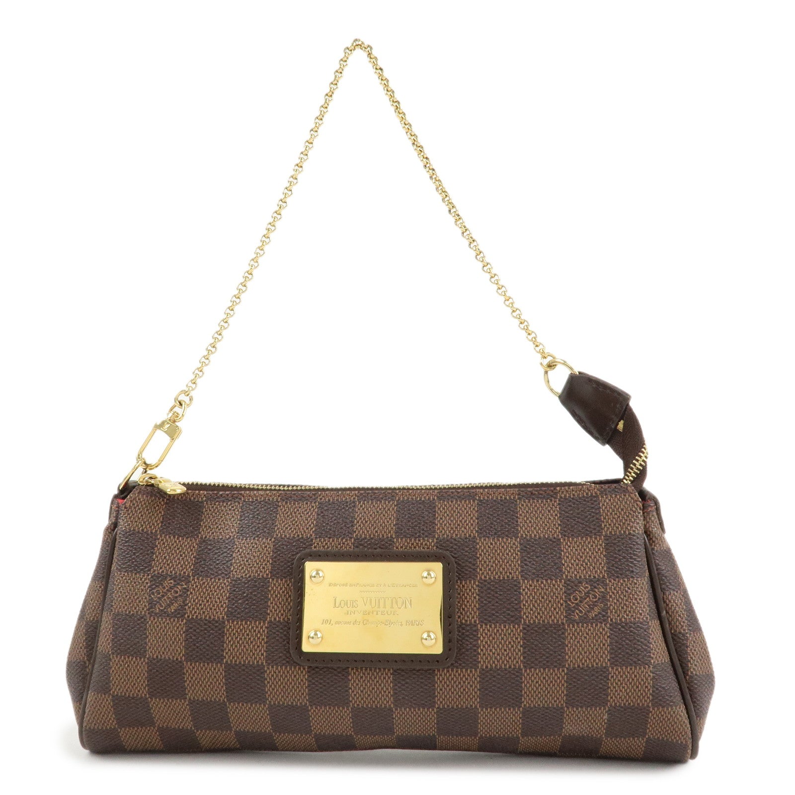 Louis Vuitton Damier Eva 2Way Hand Bag Shoulder Bag Damier Ebene N55213 Used
