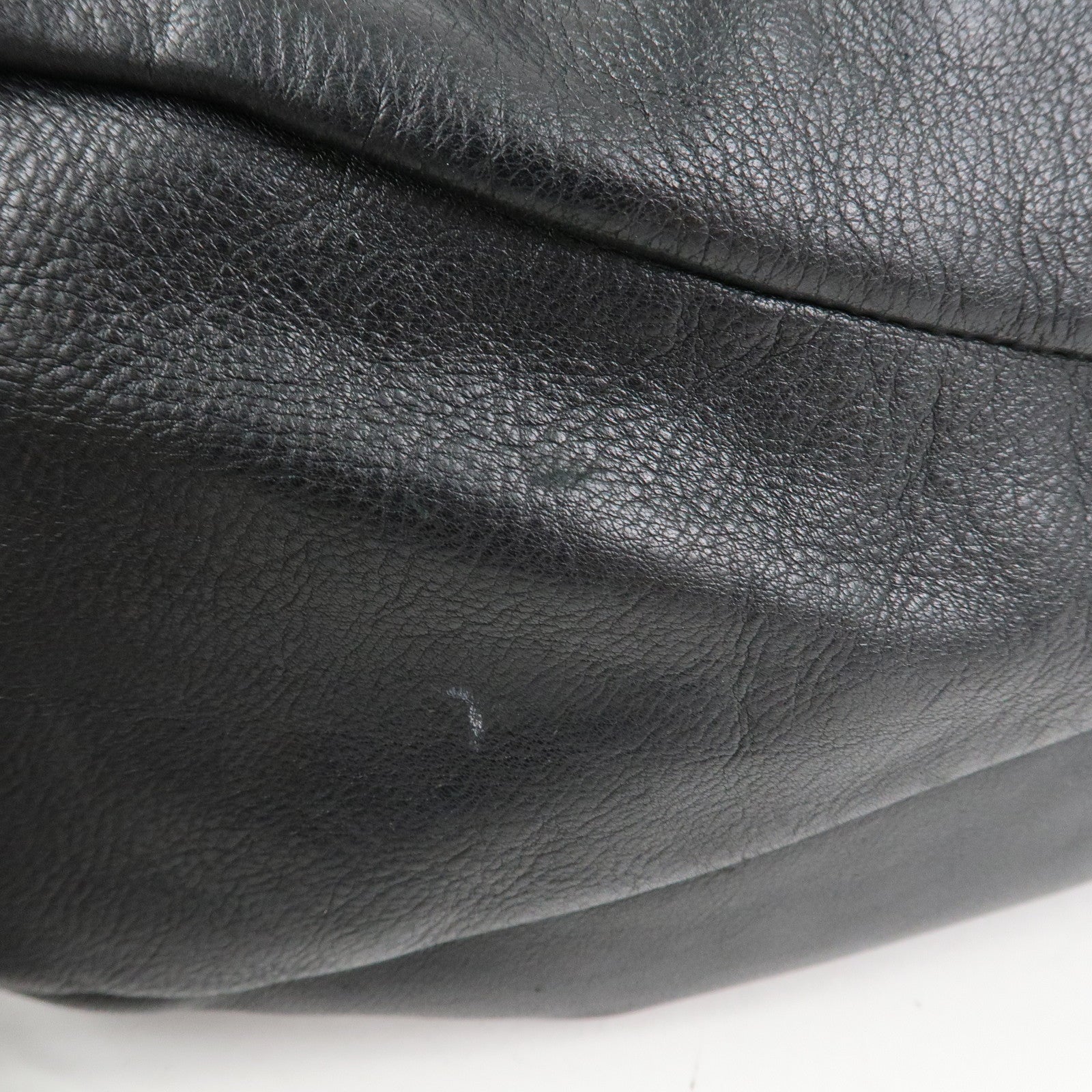 Ferragamo Vara Ribbon Leather Hand bag Shoulder Bag Black