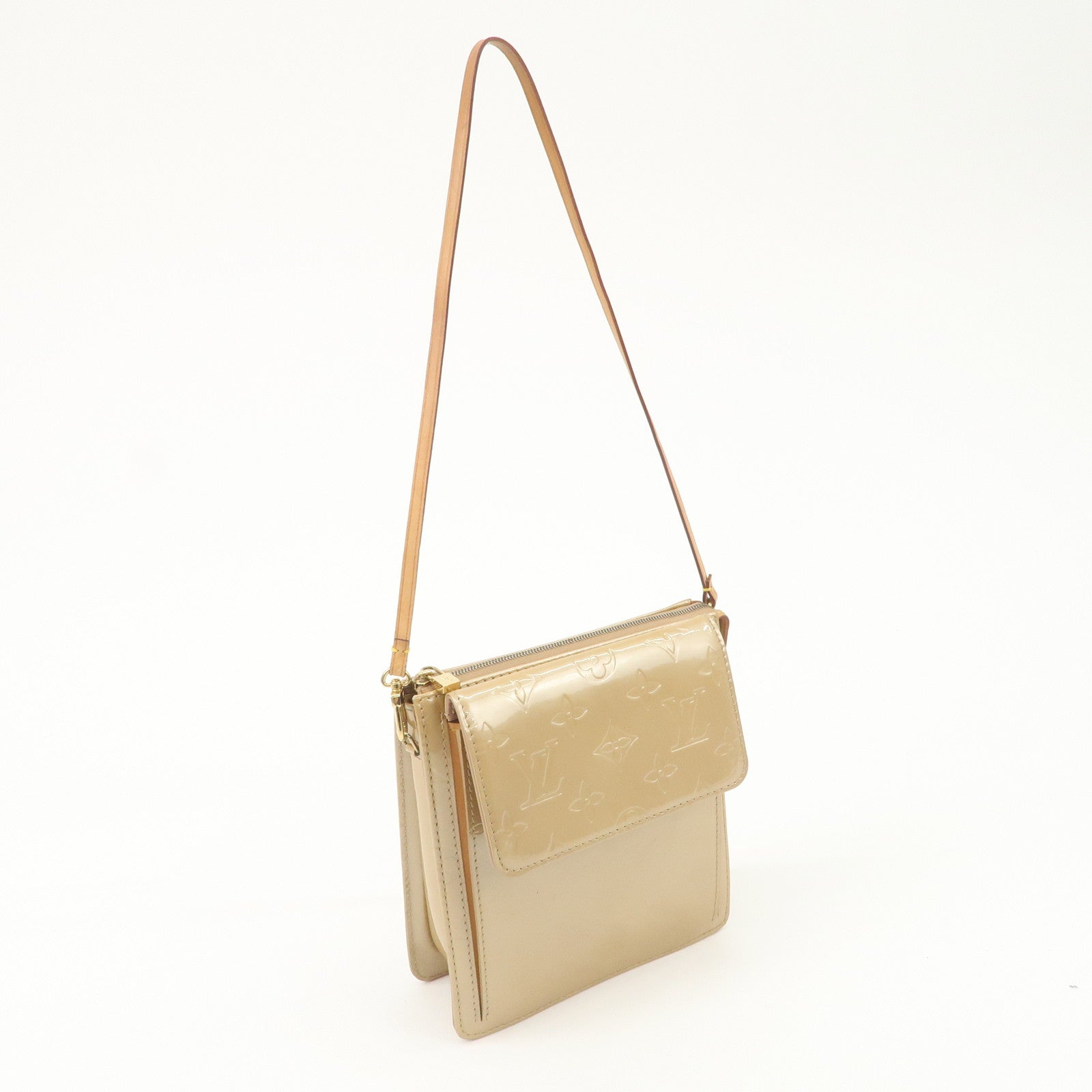 Louis Vuitton Monogram Vernis Motte Shoulder Bag Noisette M91337 Used