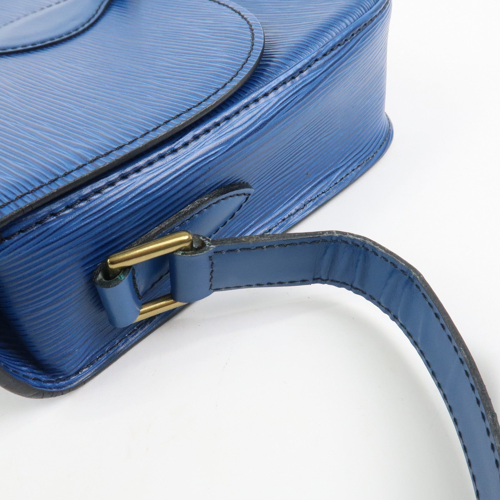 Louis Vuitton Epi Saint Cloud Shoulder Bag Toledo Blue M52195