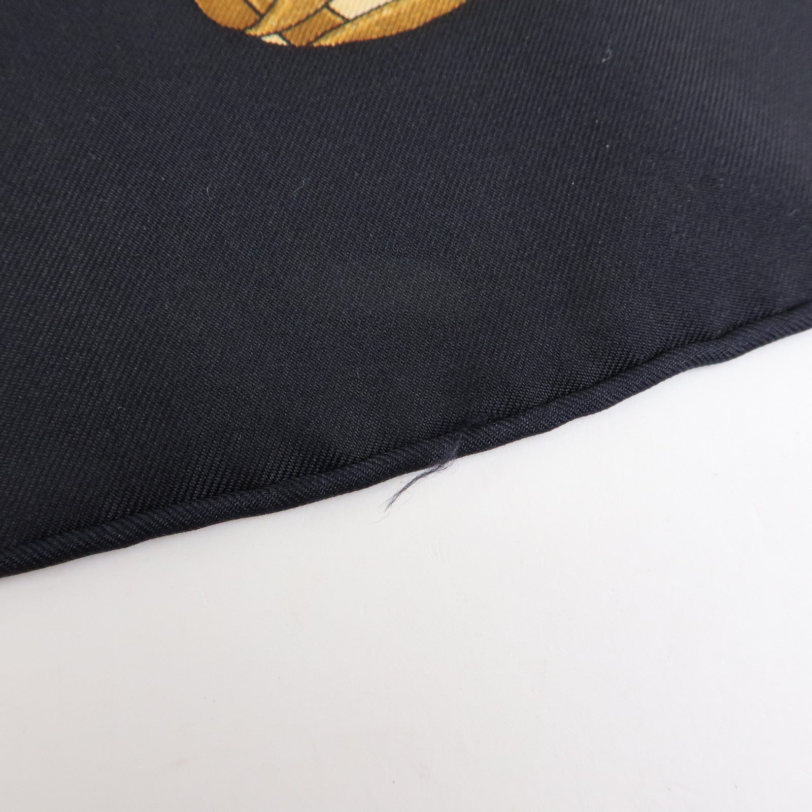 HERMES Carre 90 Silk 100% Scarf COUVEE D HERMES Black