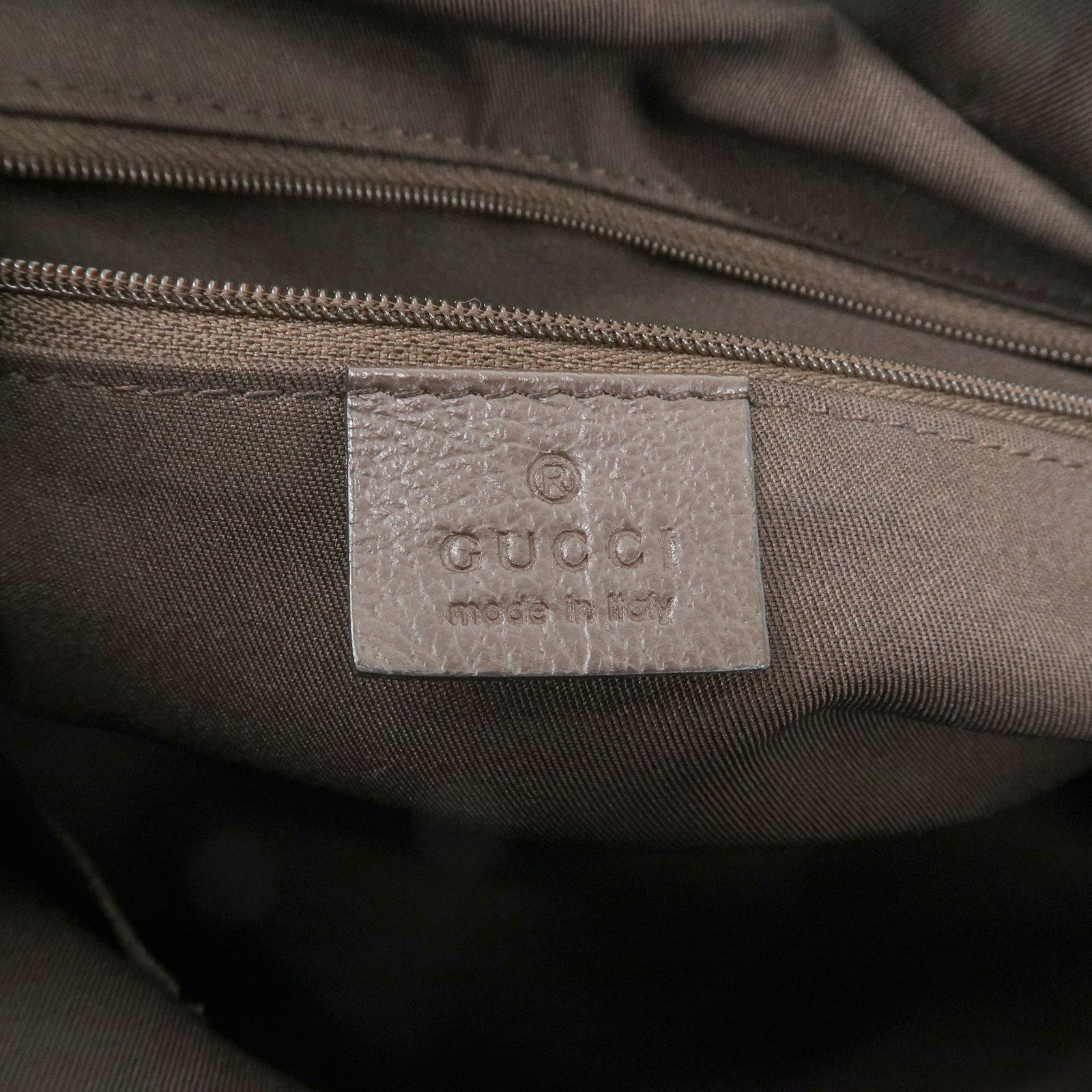 GUCCI Sherry Princy Canvas Leather Boston Bag Beige Brown 161720 Used