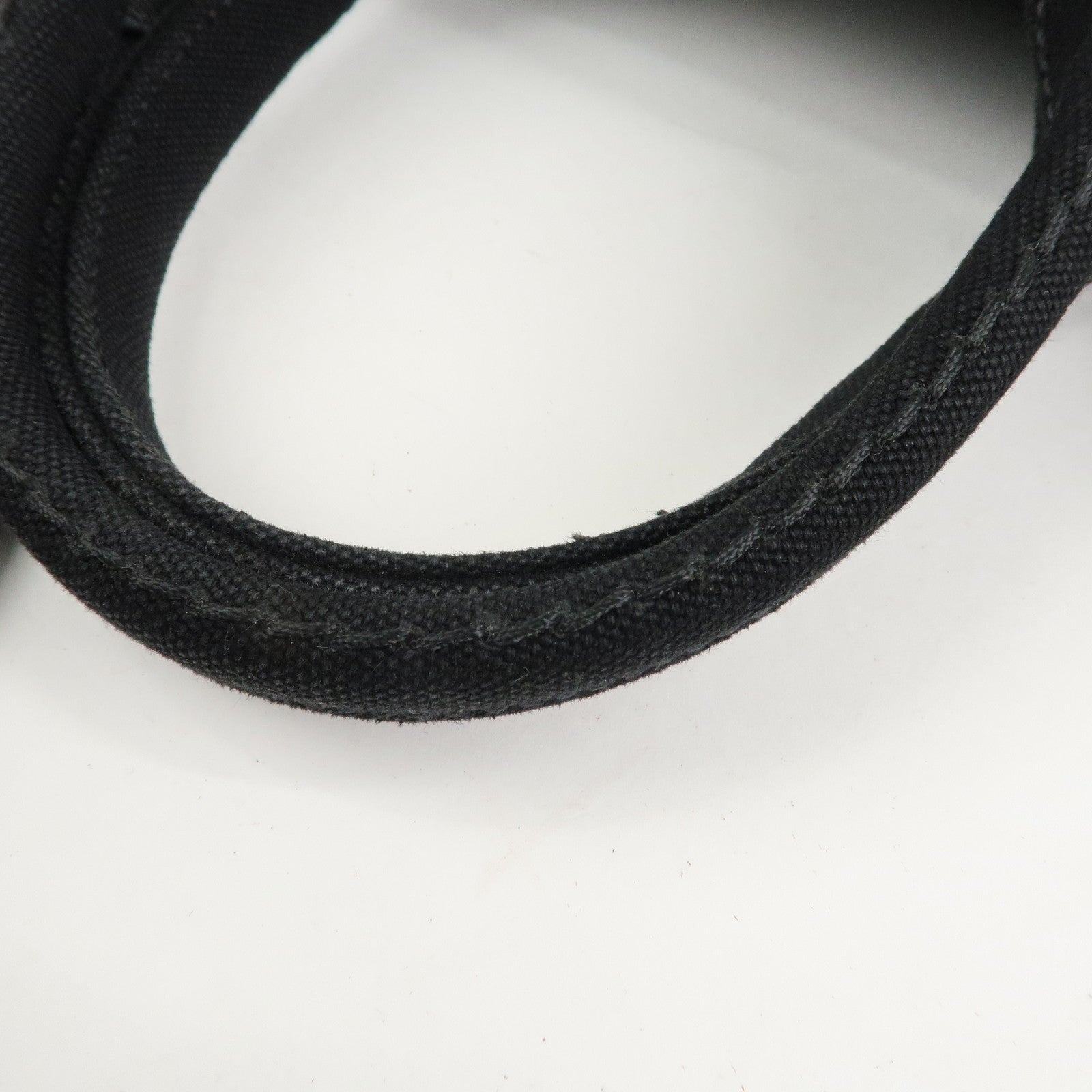 PRADA Canapa Mini Canvas 2Way Hand Bag Tote Bag Black 1BG439 Used