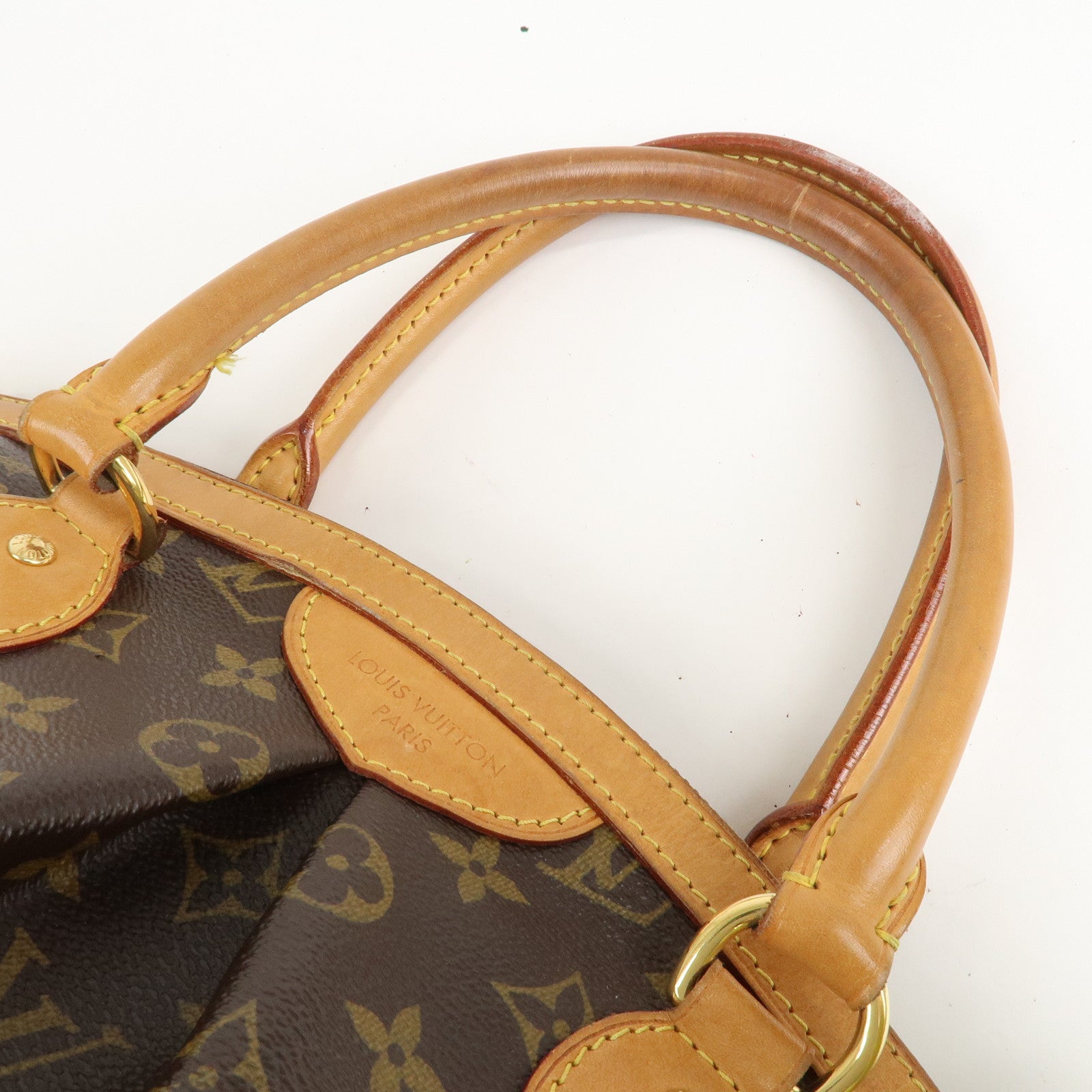 Louis Vuitton Monogram Tivoli PM Hand Bag Shoulder Bag Brown M40143 Used