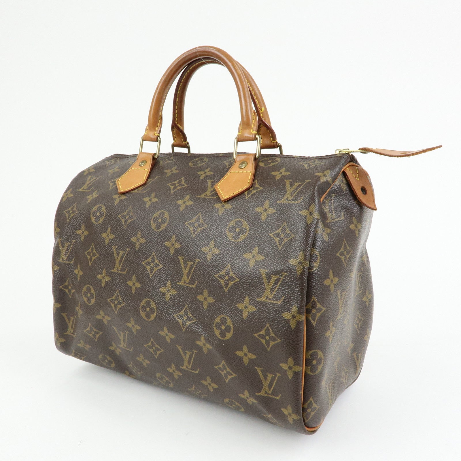 Louis Vuitton Monogram Speedy 30 Boston Bag Hand Bag Brown M41526