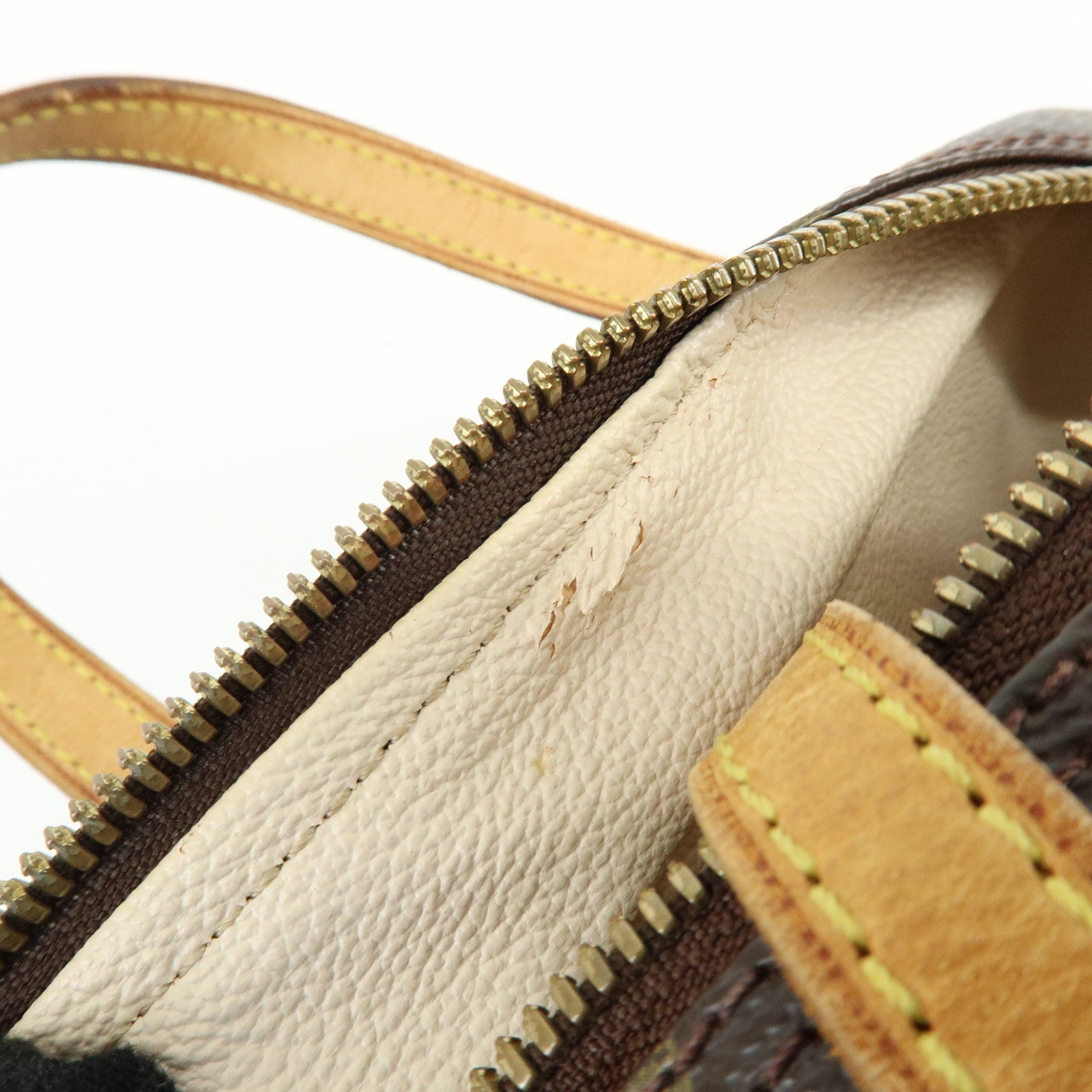 Louis Vuitton Monogram Spontini Hand Bag Brown M47500