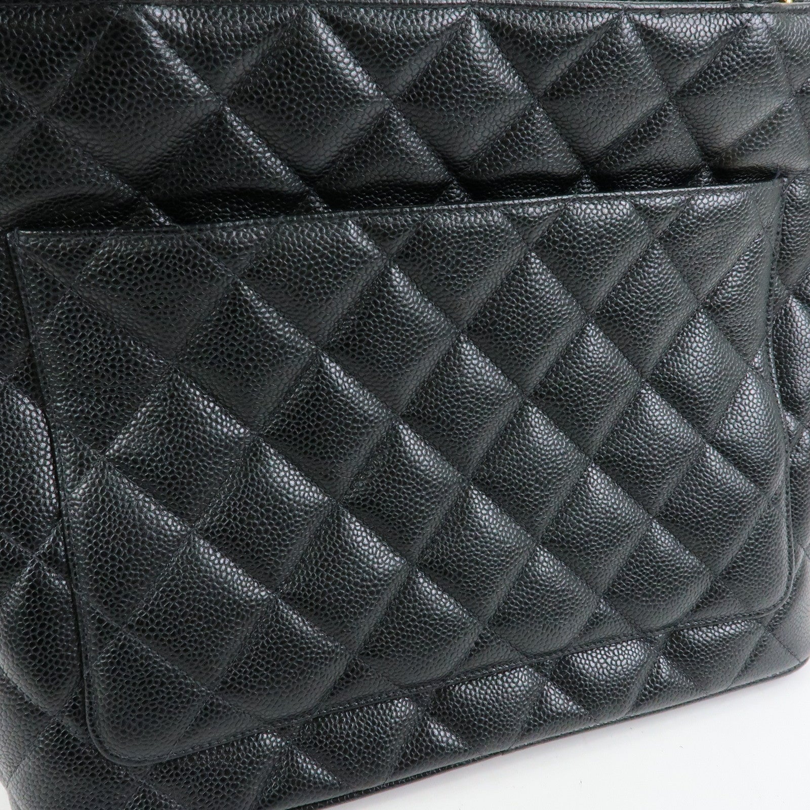 CHANEL Matelasse COCO Mark Medallion Tote Bag Hand Bag Black A01804