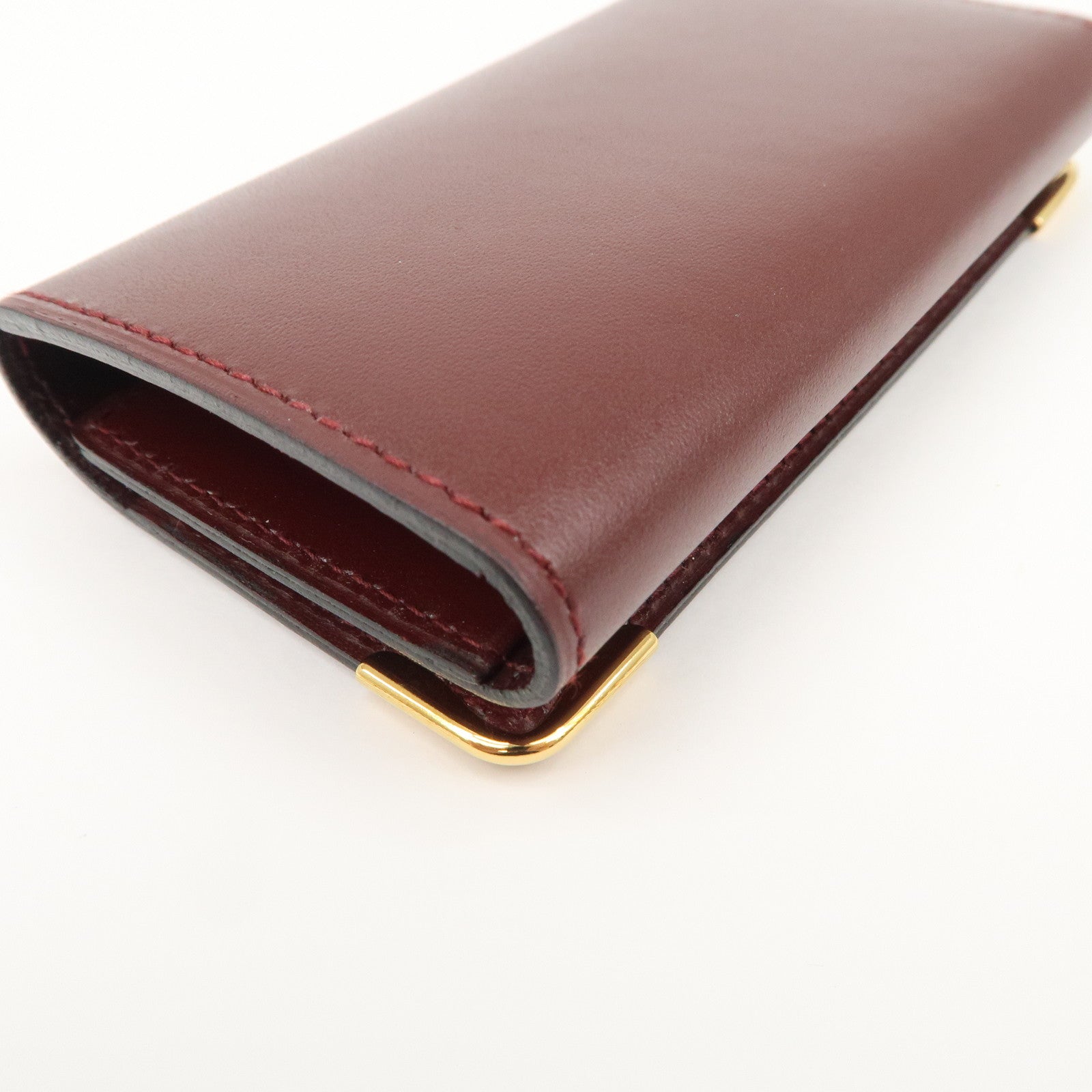 Cartier Must Line Calf Leather 6 Key Case Bordeaux