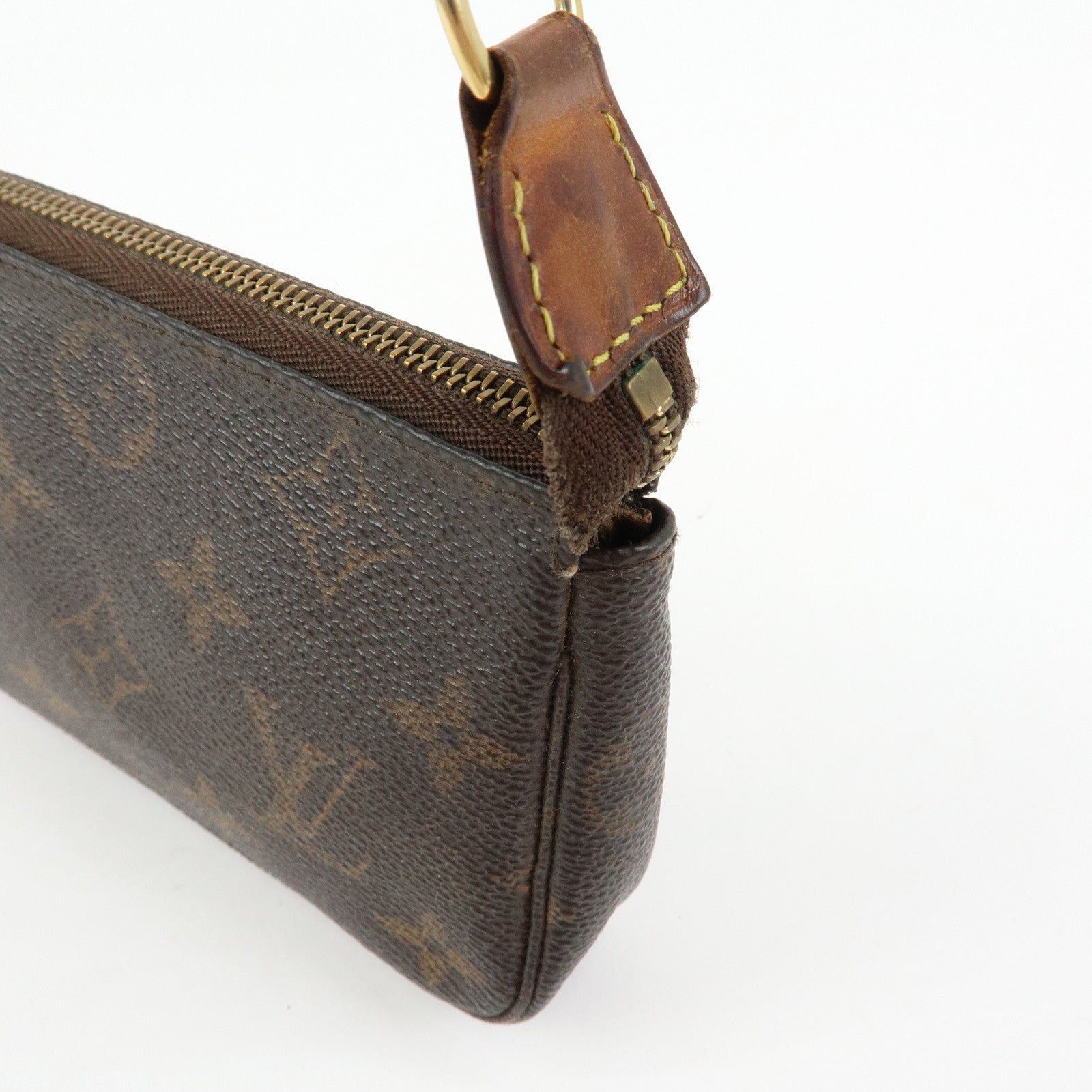 Louis Vuitton Monogram Mini Pochette Accessoires Hand Bag M58009