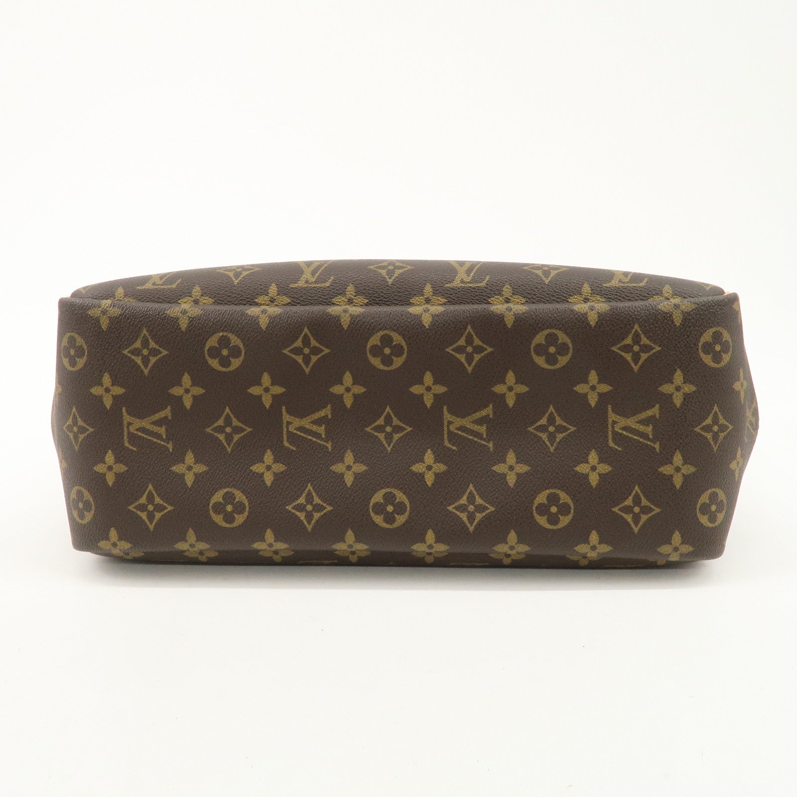 Louis Vuitton Monogram Deauville Hand Bag Brown M47270 Used