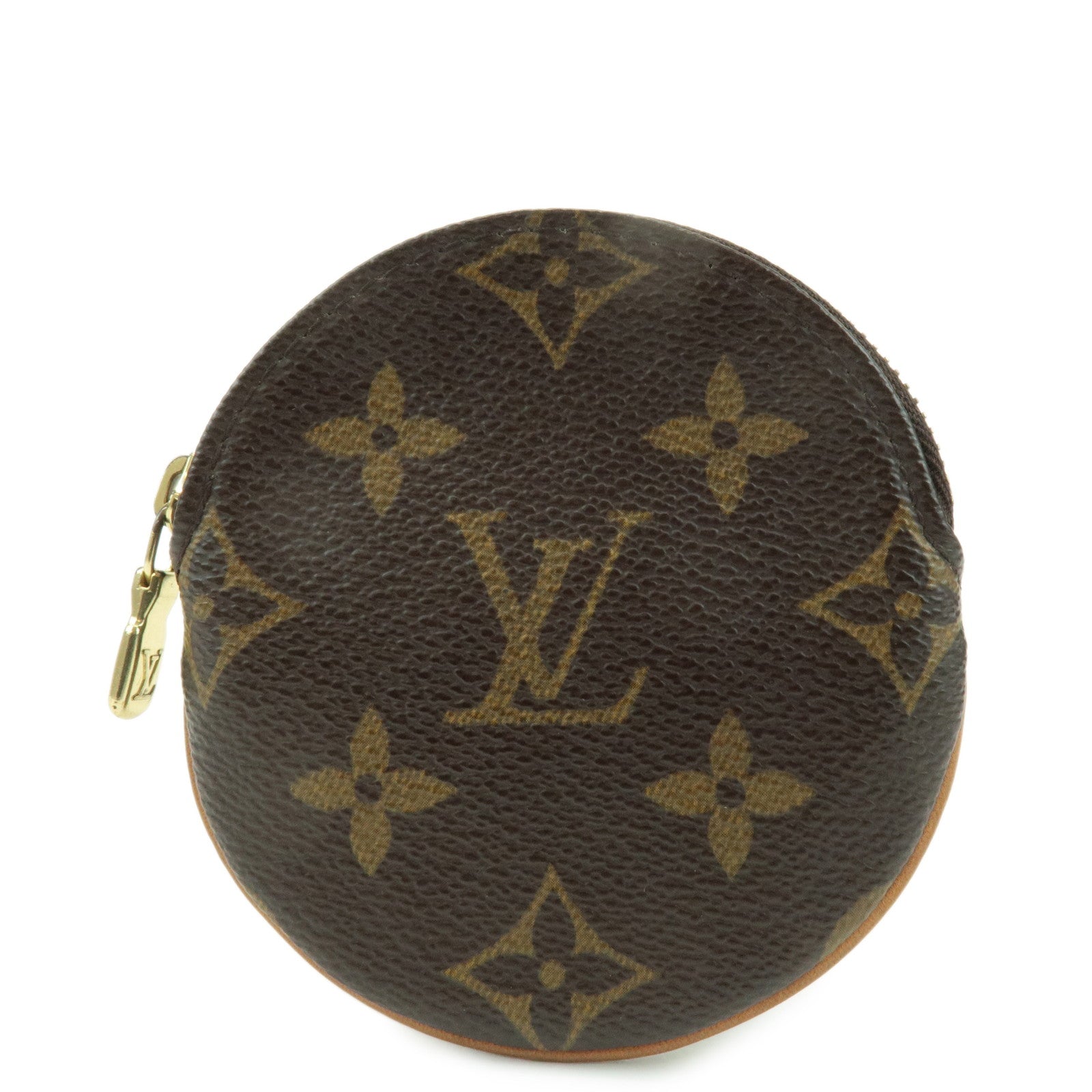 Louis Vuitton Monogram Porte Monnaie Rond Coin Case M61926 Used