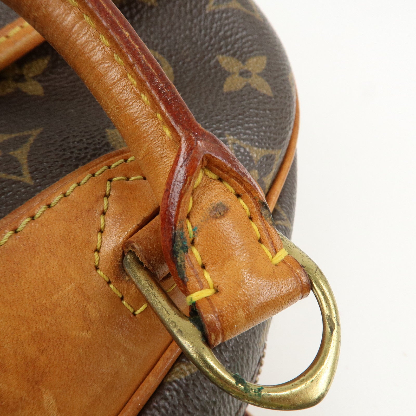 Louis Vuitton Monogram Trueville Hand Bag Brown M42228 Used