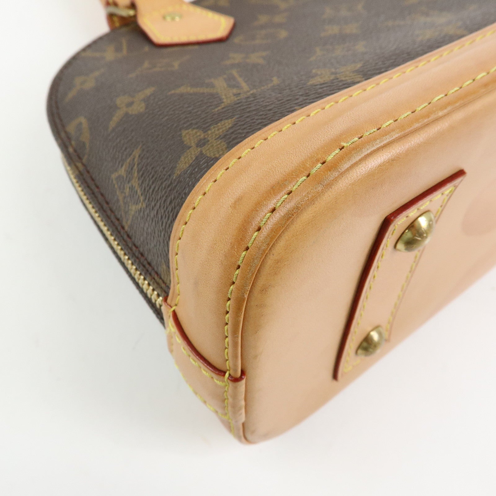 Louis Vuitton Monogram Alma BB 2Way Bag New Style Brown M46990