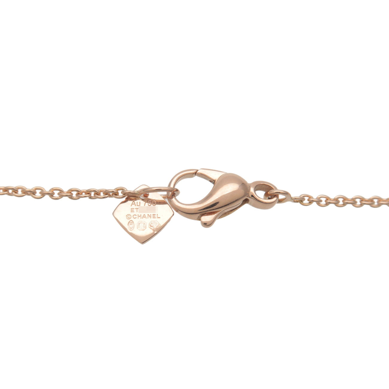 CHANEL COCO Crush Necklace K18PG 750PG Rose Gold J12306