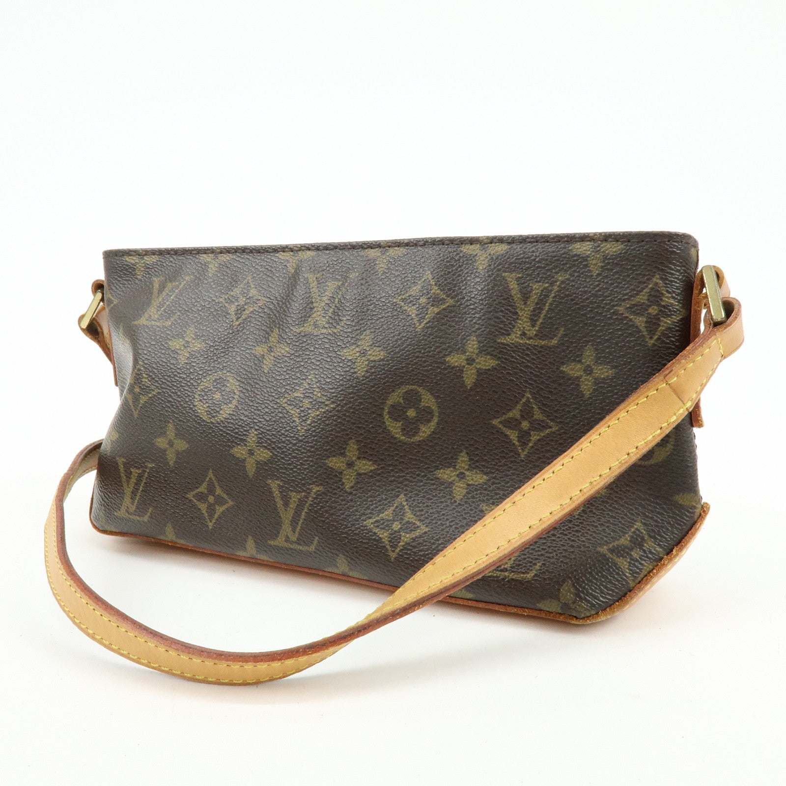 Louis Vuitton Monogram Trotteur Canvas Shoulder Bag Brown M51240