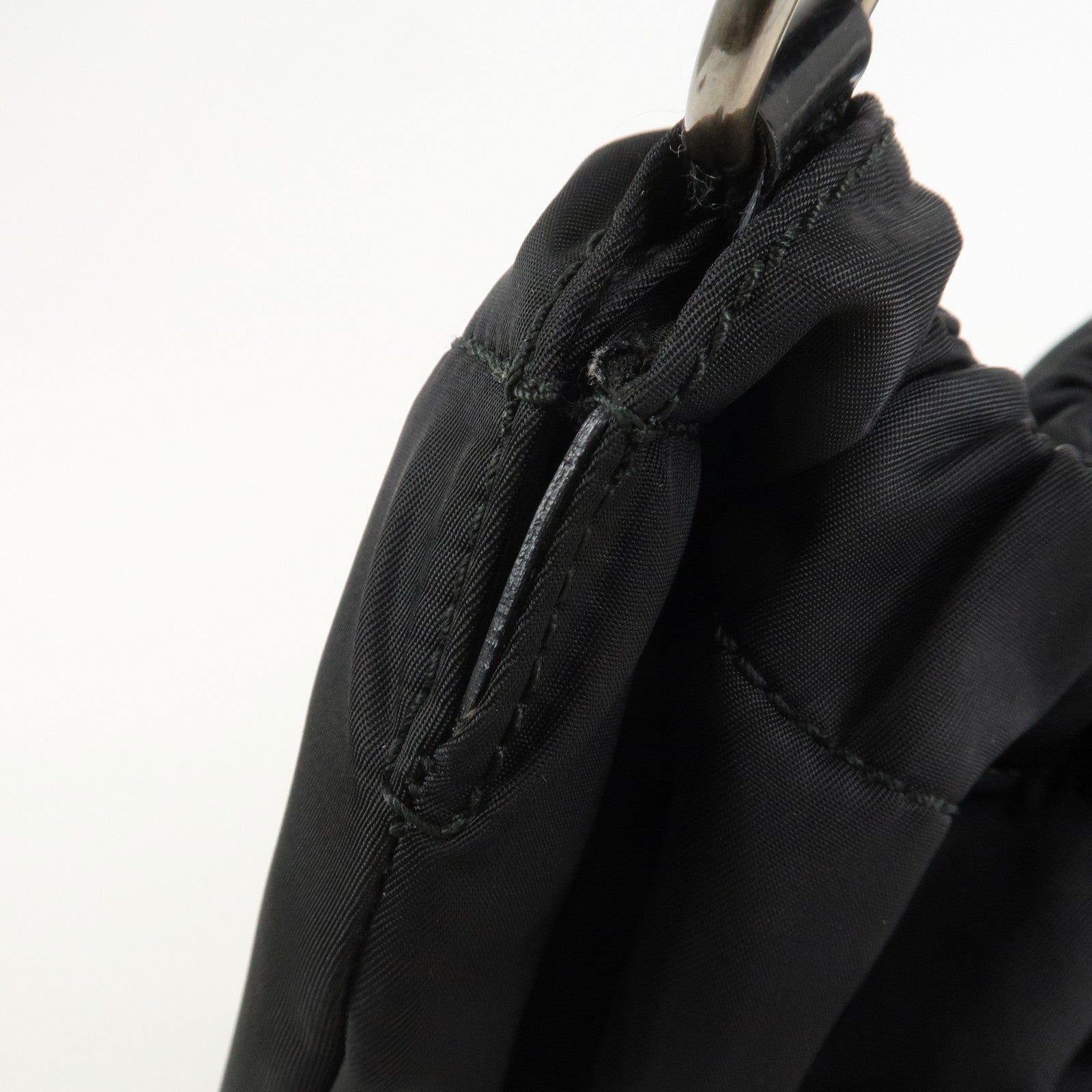 Ferragamo Vara Ribbon Nylon Patent Leather 2Way Hand Shoulder Bag