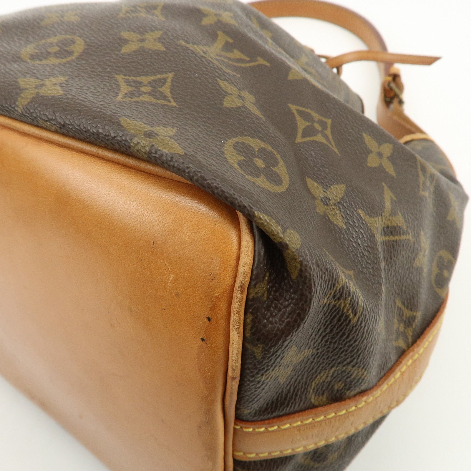 Louis Vuitton Monogram Canvas Petit Noe Shoulder Bag Brown M42226