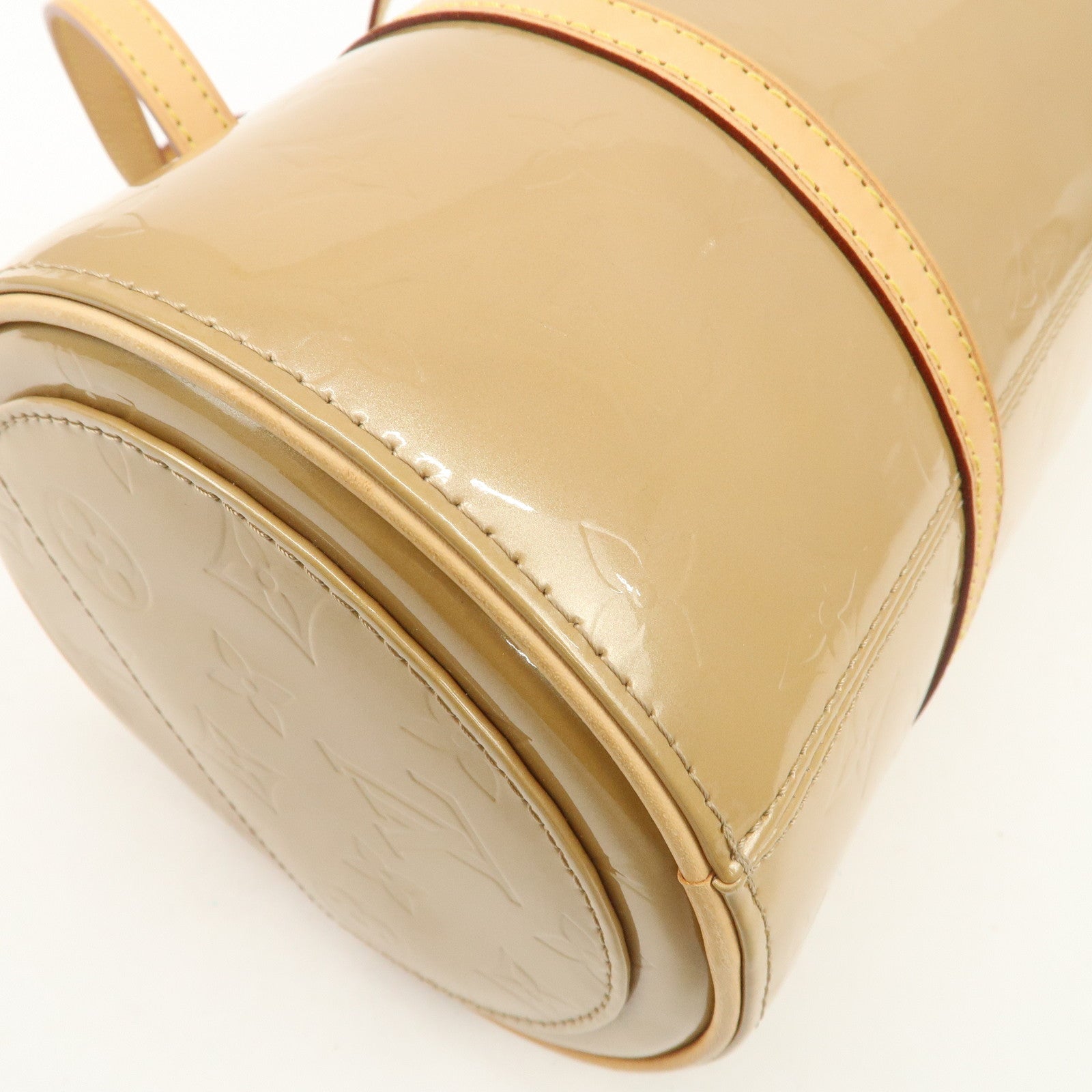 Louis Vuitton Monogram Vernis Bedford Hand Bag Beige M91329 Used