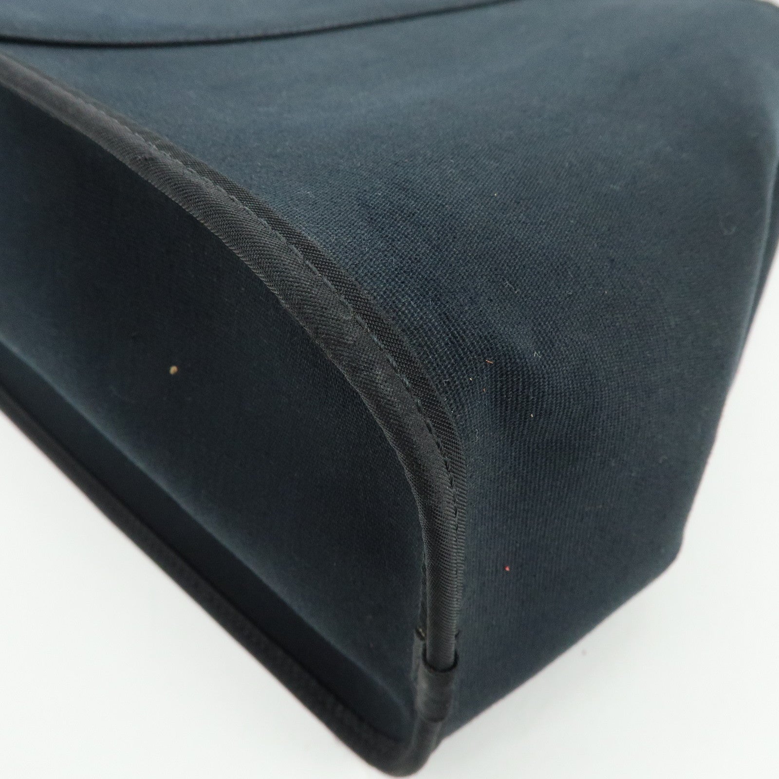 HERMES Cabag Elan PM Toile Officier Leather Tote Bag ▢N Stamped