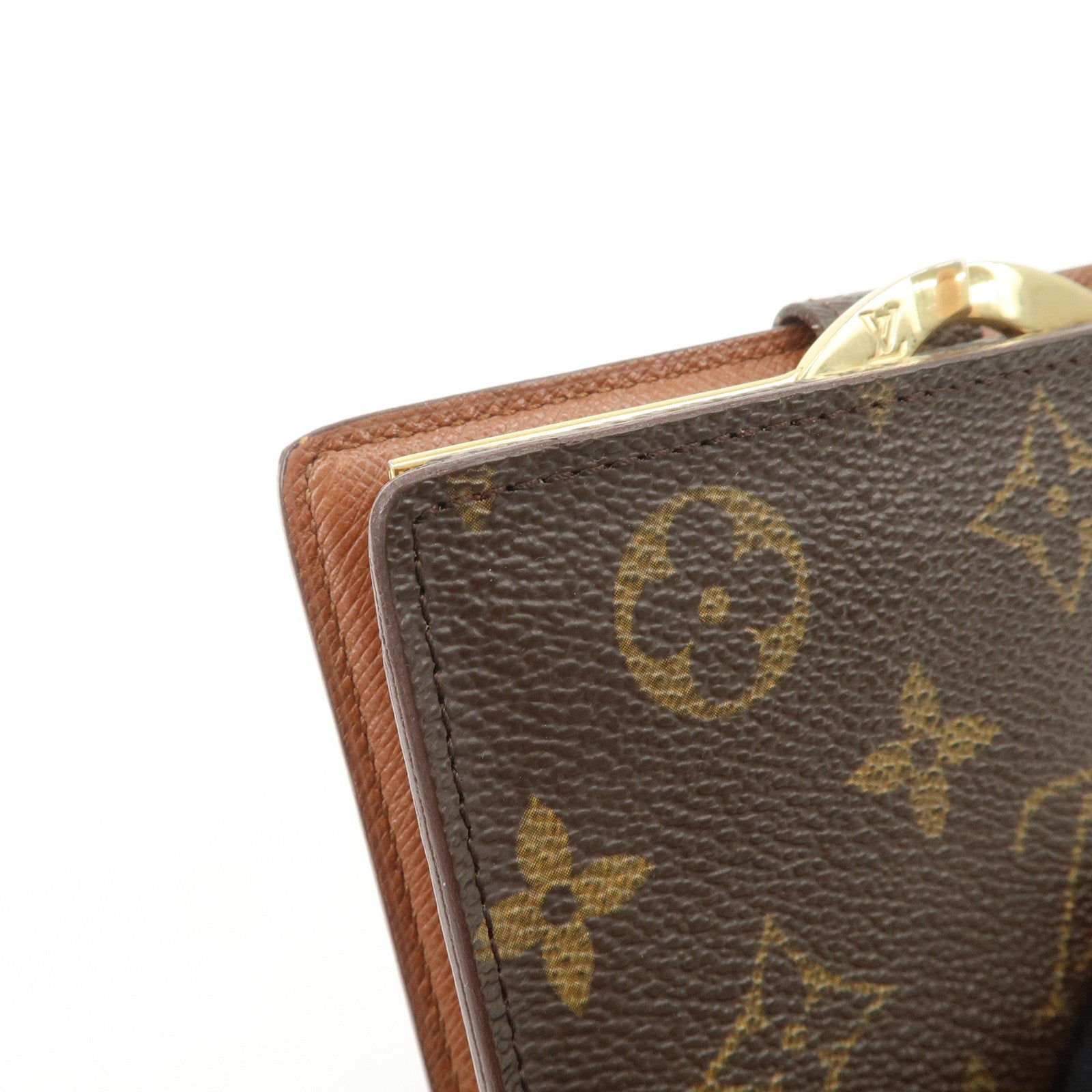 Louis Vuitton Monogram Portefeuille Viennois Wallet Brown M61674 Used