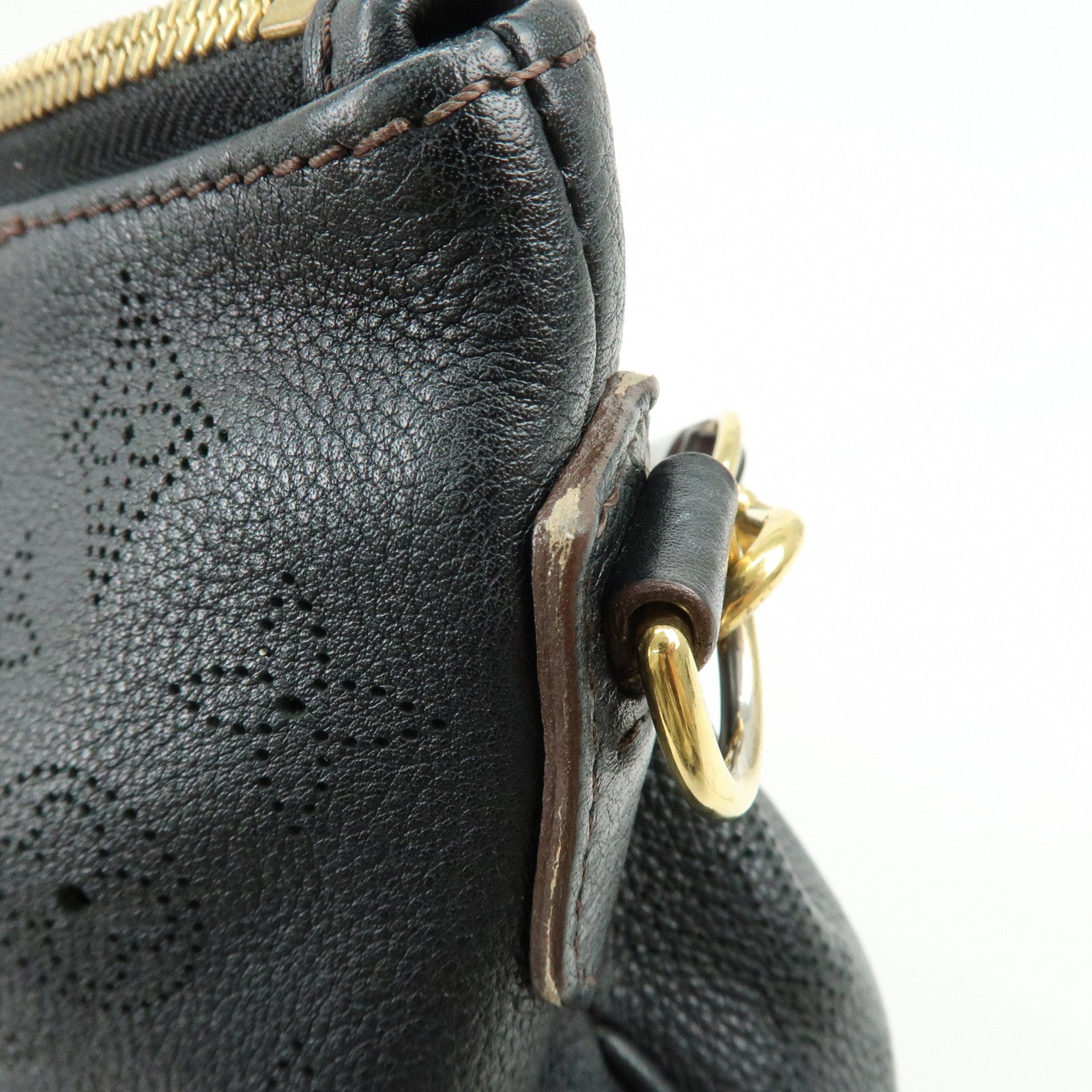 Louis Vuitton Monogram Mahina Selene MM 2Way Hand Bag Noir M93987