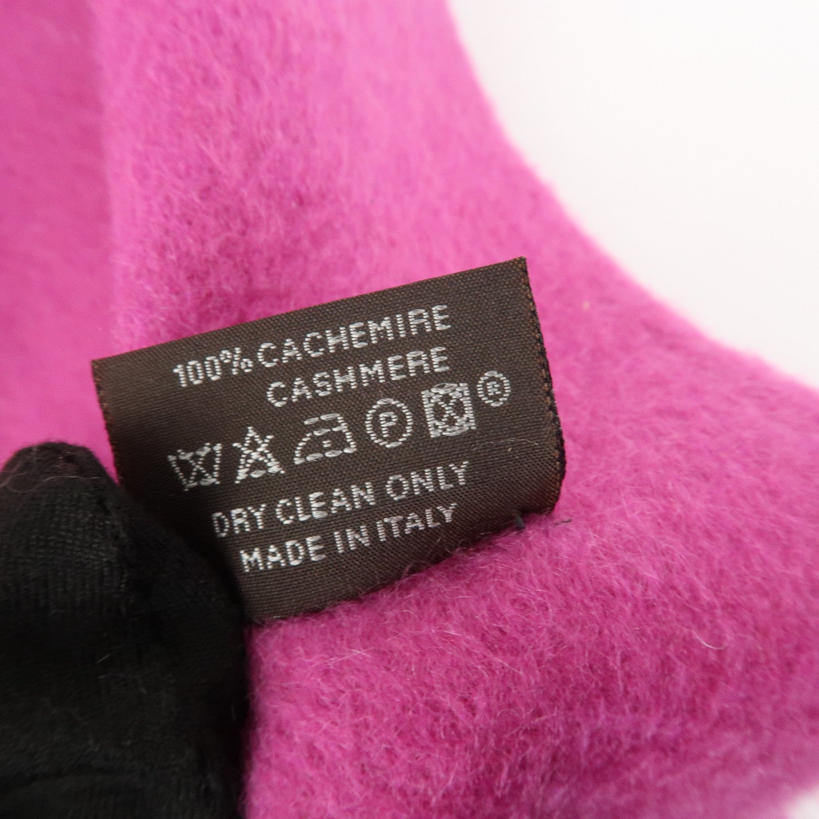 HERMES Cashmere 100% Scarf Muffler Purple