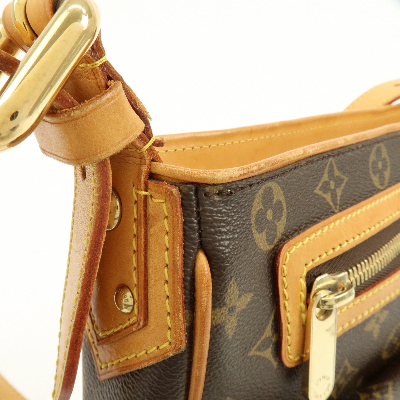 Louis Vuitton Monogram Hudson GM Shoulder Bag Brown M40045