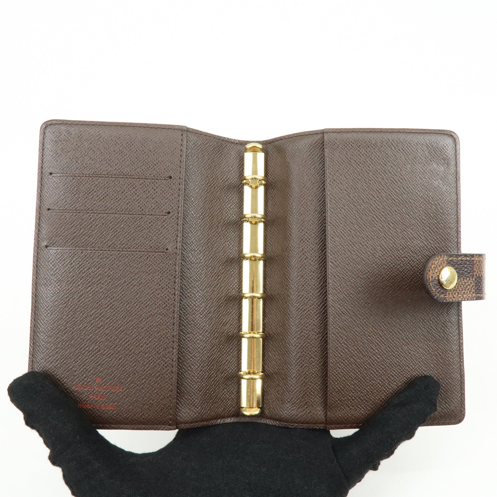 Louis Vuitton Damier Ebene Agenda PM Planner Cover Brown R20700