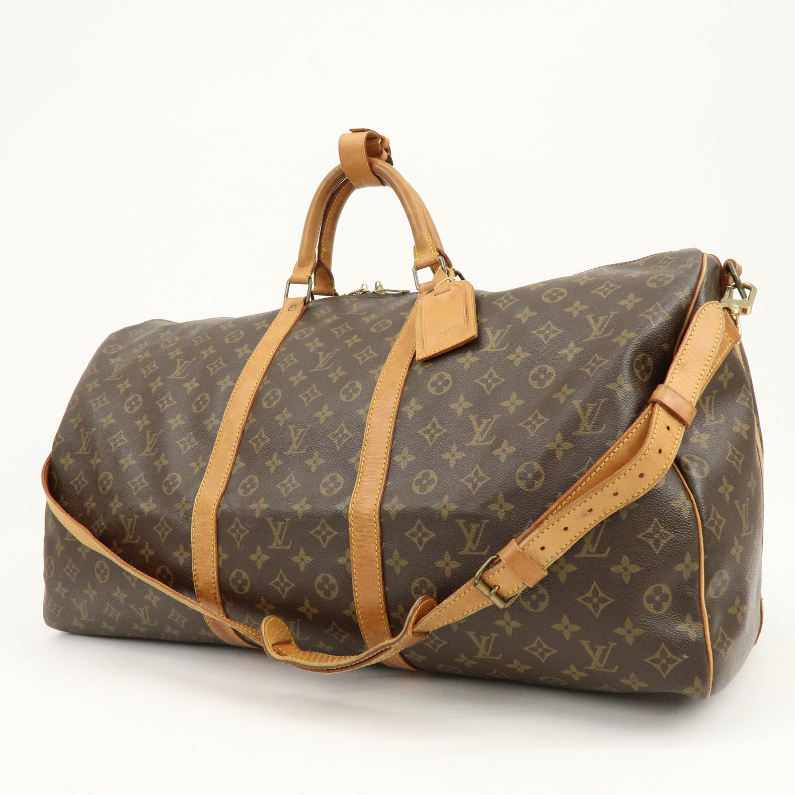 Louis Vuitton Monogram Keep All Bandouliere 60 Boston Bag M41412