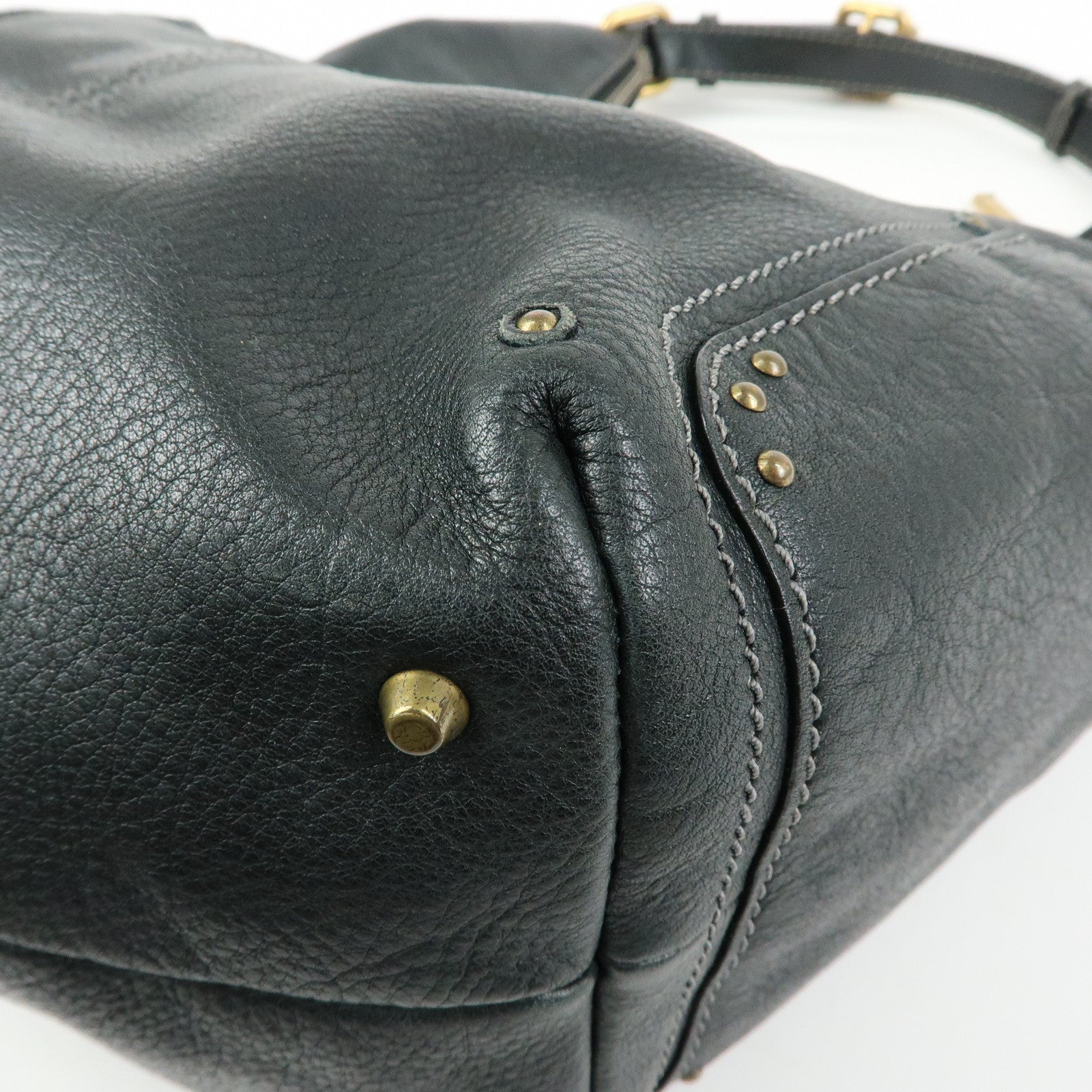 Chloe Paddington Leather Shoulder Bag Hand Bag Black