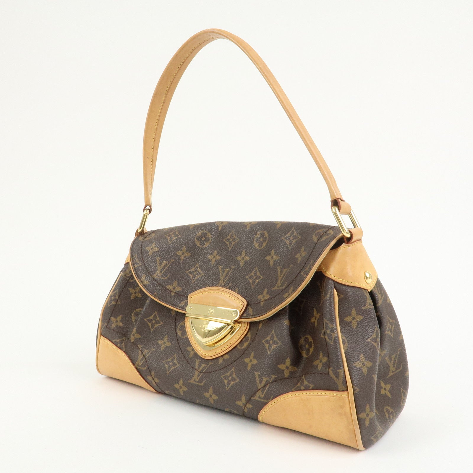 Louis Vuitton Monogram Beverly MM Shoulder Bag Brown M40121