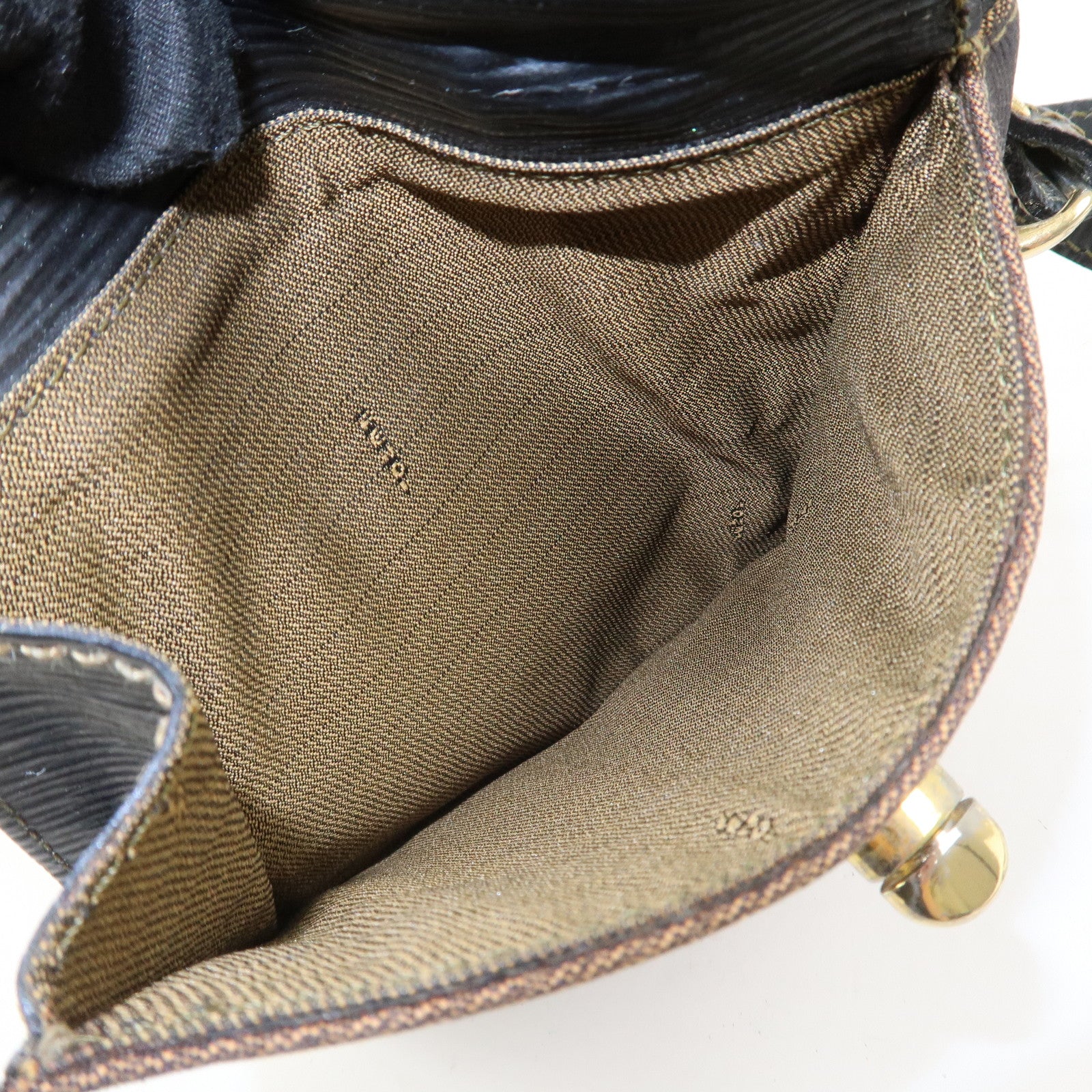 FENDI Pequin Logo Canvas Leather Shoulder Bag Crossbody Bag 15171