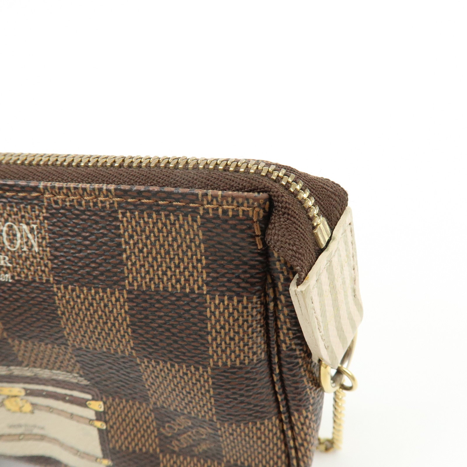 Louis Vuitton Damier Canvas Mini Pochette Accessires Trank N63181