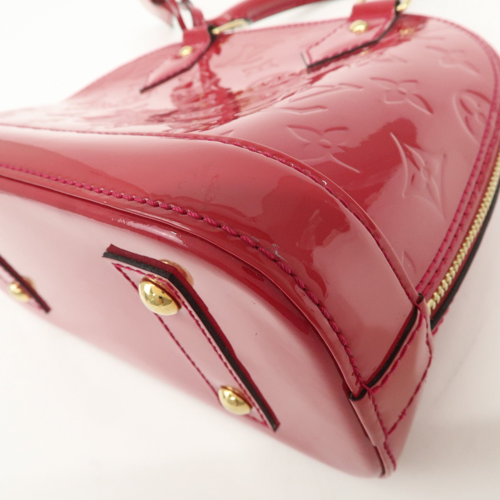 Louis Vuitton Monogram Vernis Alma BB 2Way Bag Rose Indien M91771