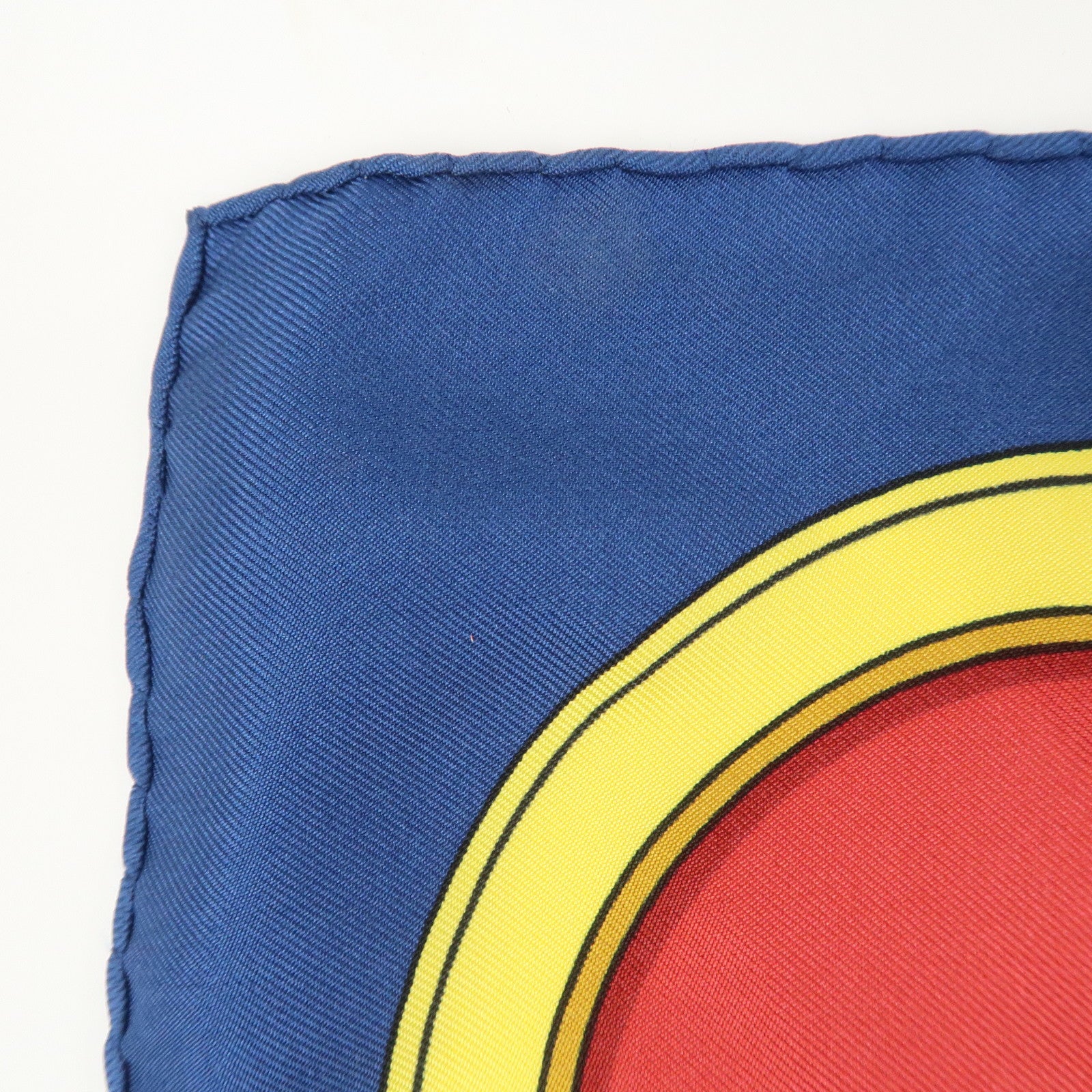 HERMES Carre 90 Silk 100% Scarf GRAND APPARAT Red Navy