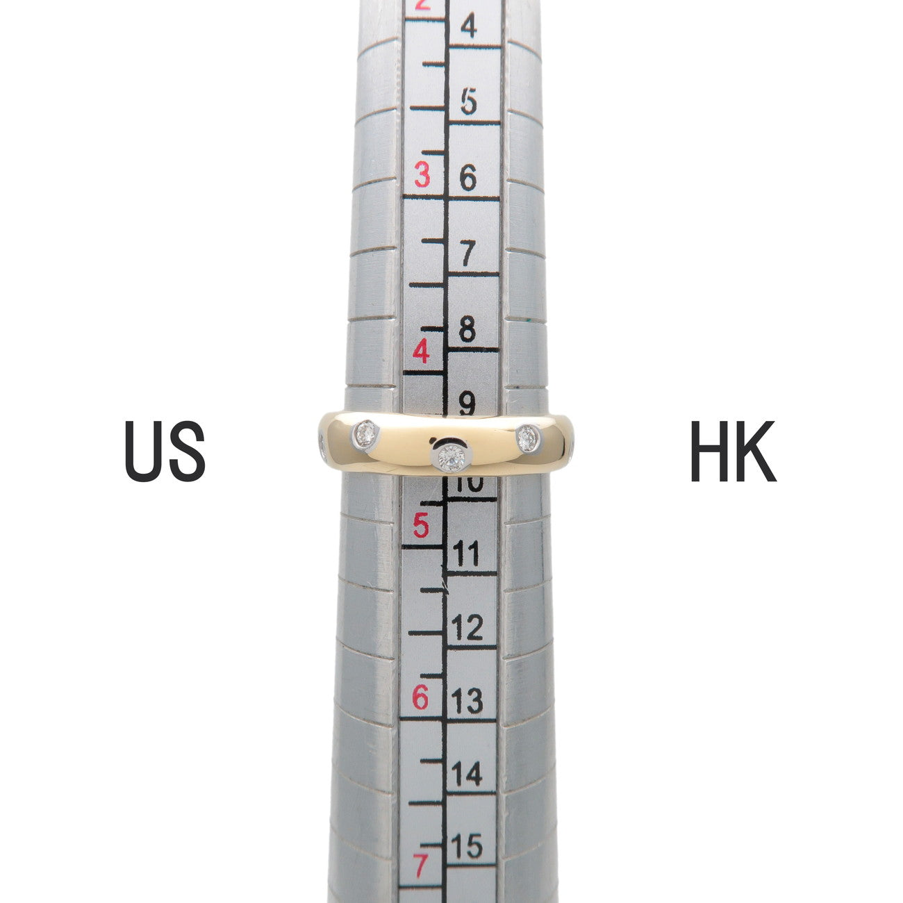 Tiffany&Co Dots Ring K18 750YG Yellow Gold 10P Diamond US4.5 EU48