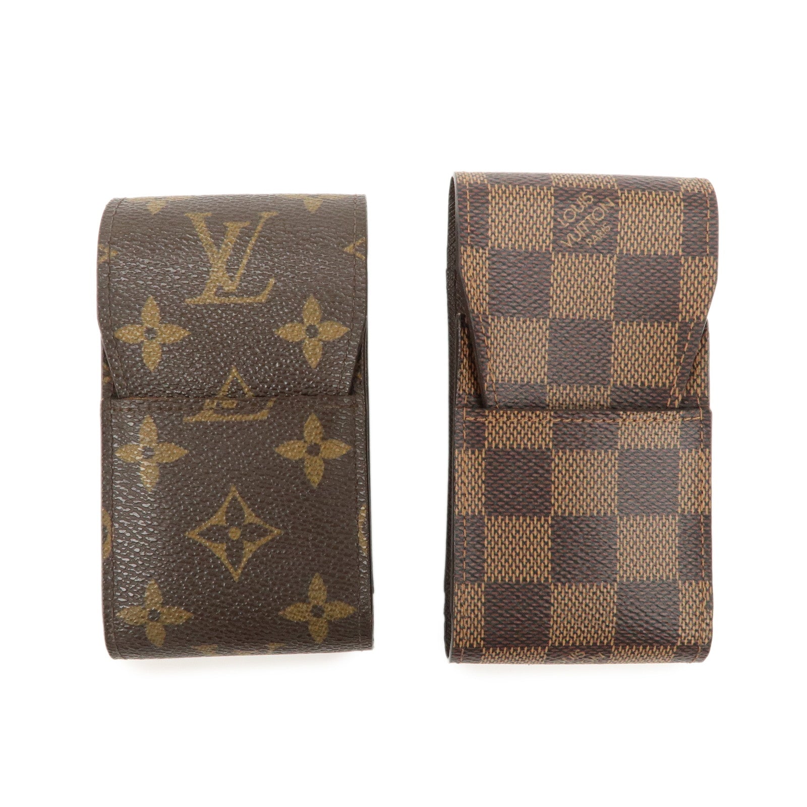 Louis Vuitton Set of 2 Monogram Damier Cigarette Case M63024/N63024 Used