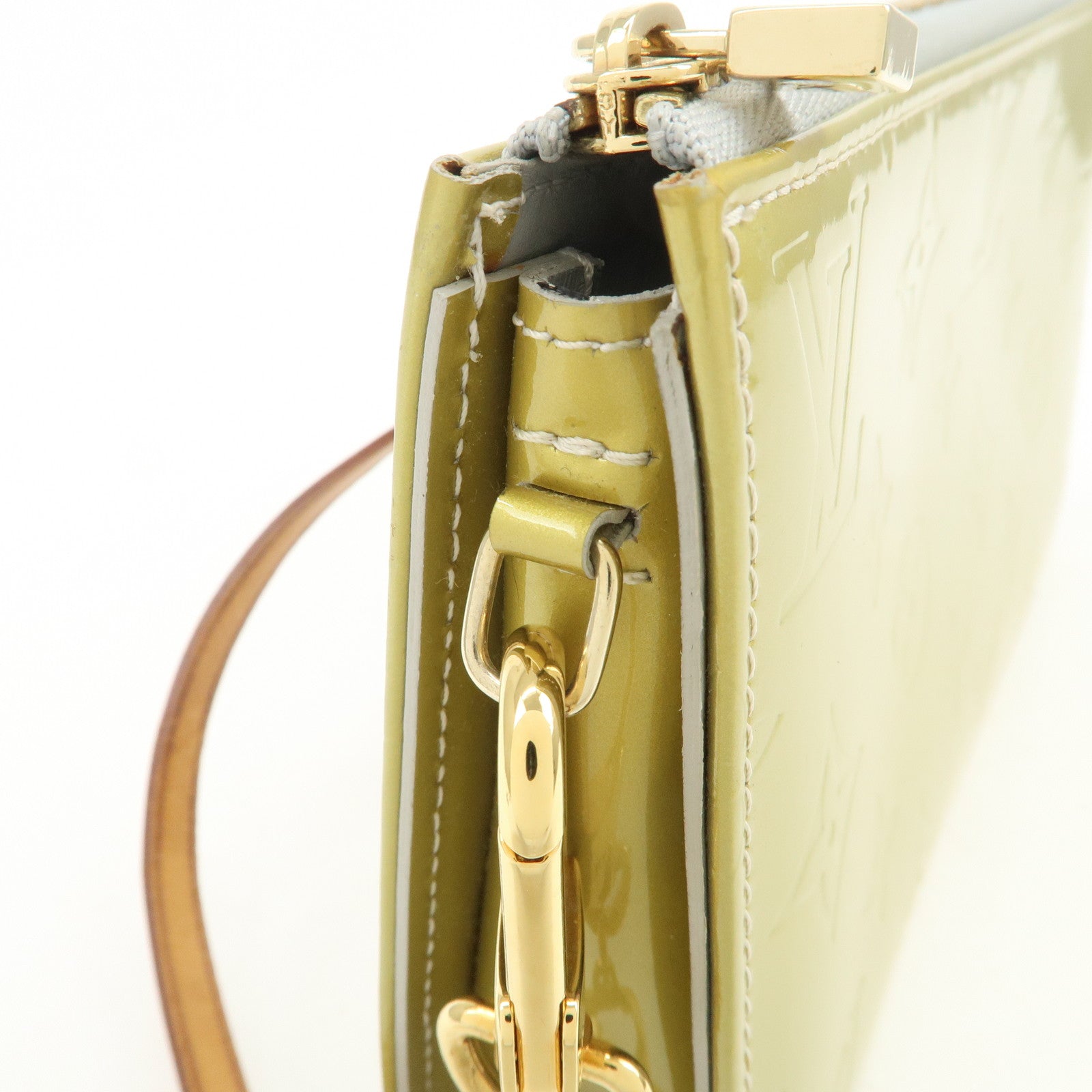 Louis Vuitton Monogram Vernis Lexington Hand Bag Baby Blue M91011