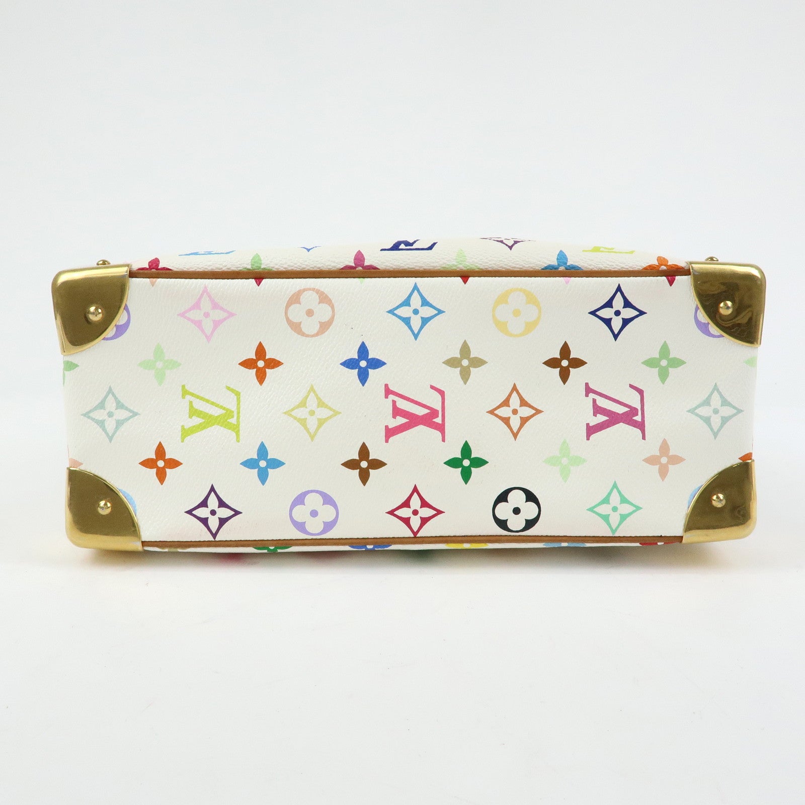 Louis Vuitton Monogram Multicolor Trouville Hand Bag Blanc M92663