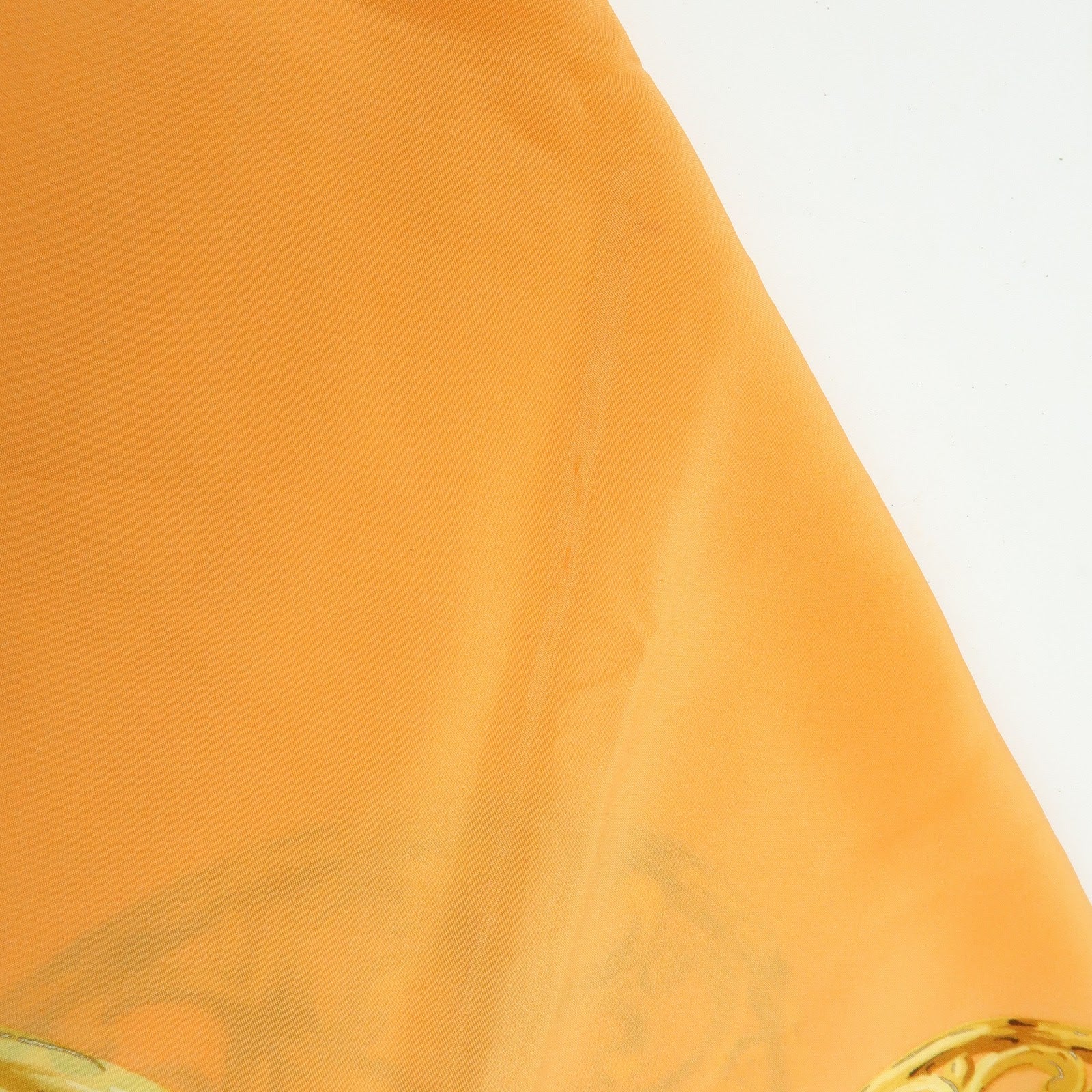 CHANEL Jewelry Motif Silk 100% Scarf Orange Multicolor