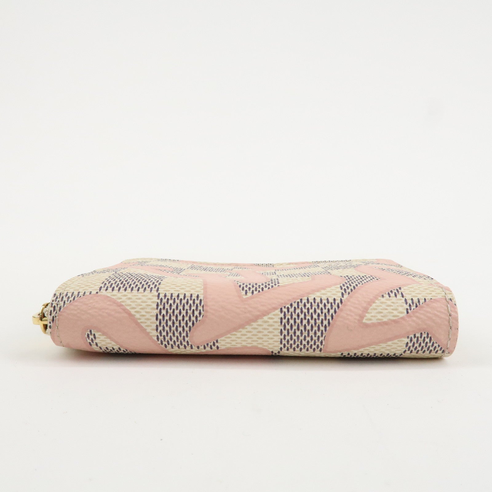 Louis Vuitton Damier Azur Tahiti Zippy Coin Purse Wallet N60098 Used