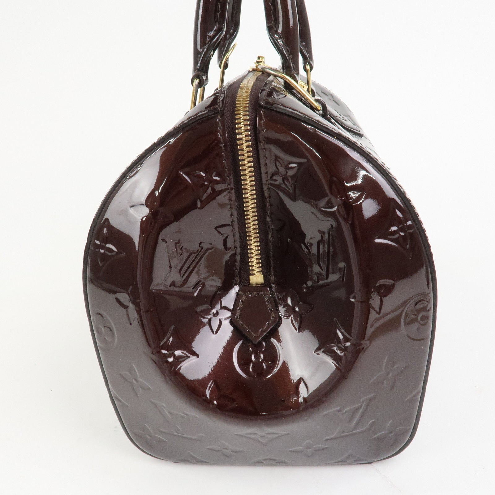 Louis Vuitton Monogram Vernis Montana Hand Bag Amarante M90057