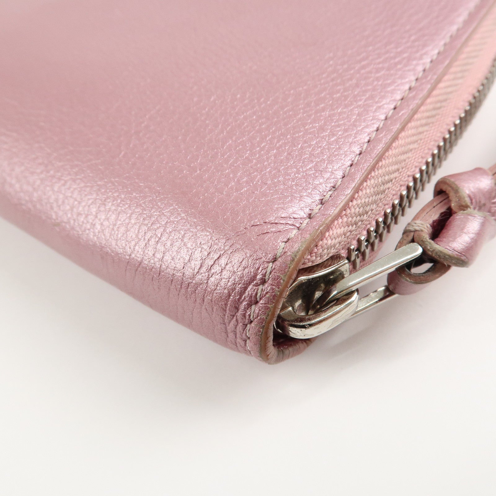 Louis Vuitton Calf Leather Zippy Lock Me Wallet Crystal Rose M69812 Used